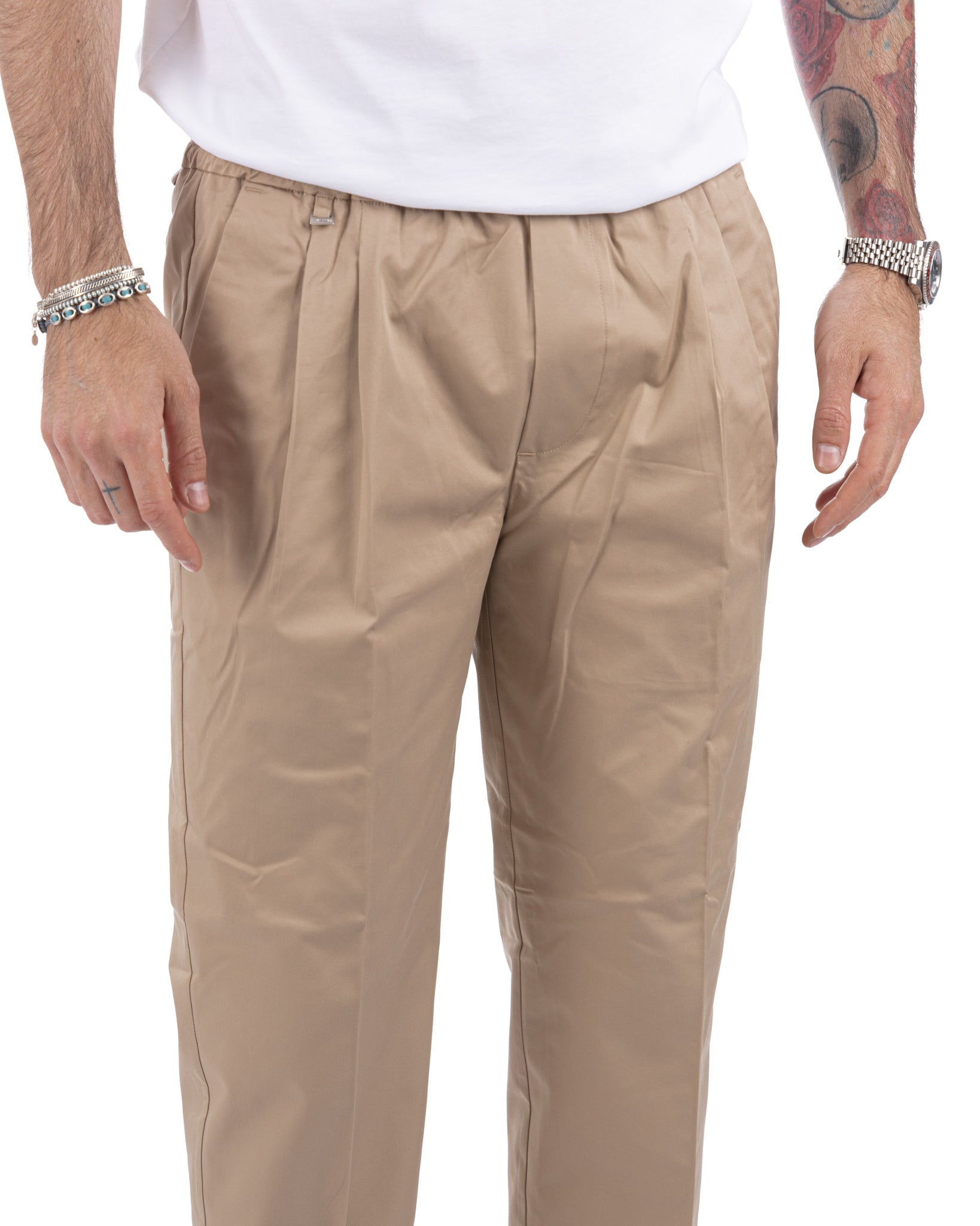 Larry - pantalon en coton boue