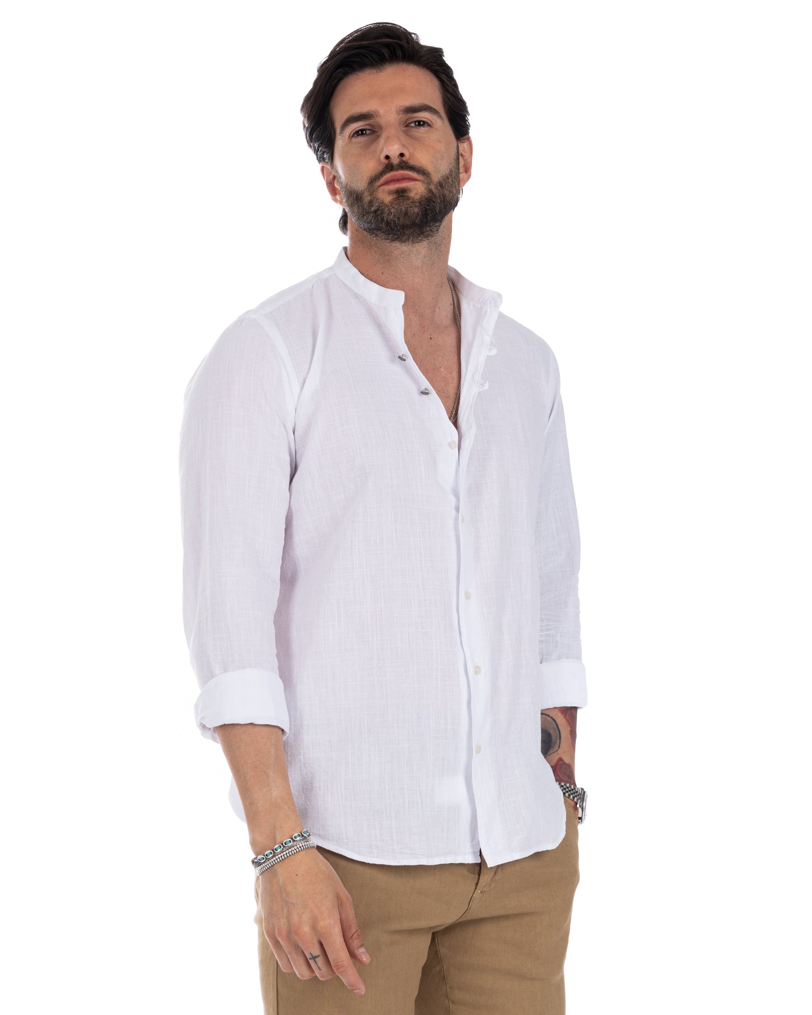 Hyeres - white Korean cotton shirt
