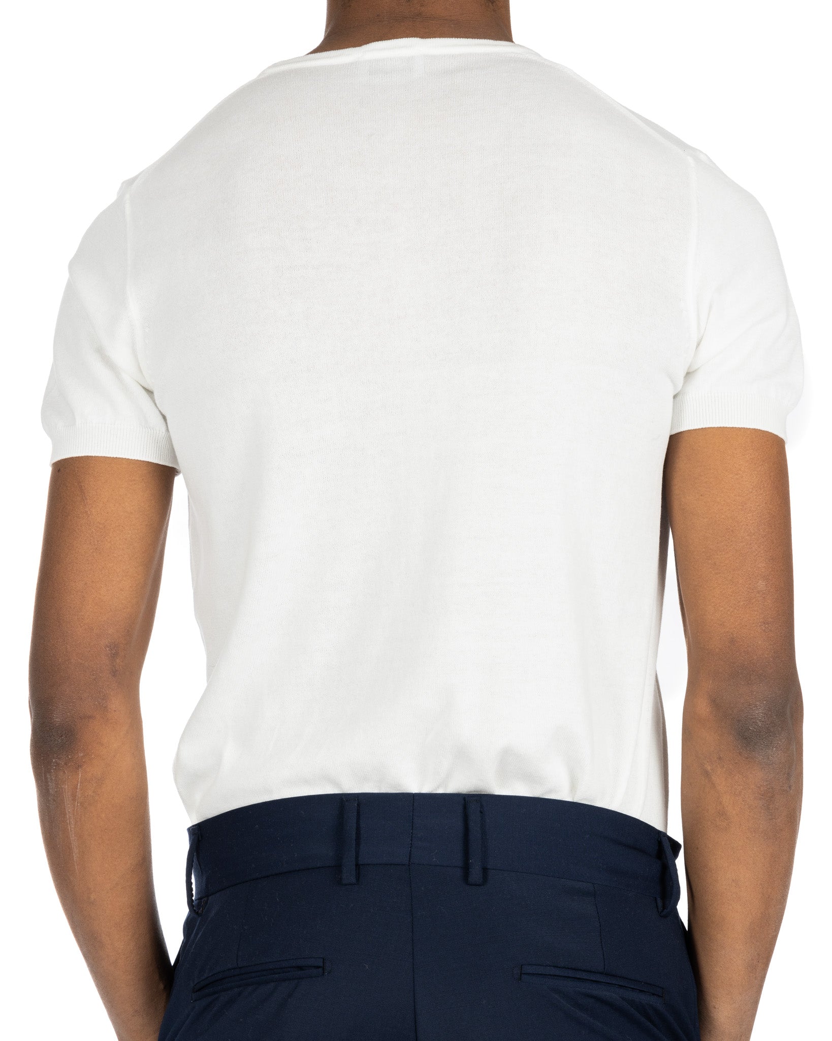 Jannik - t-shirt in maglia panna
