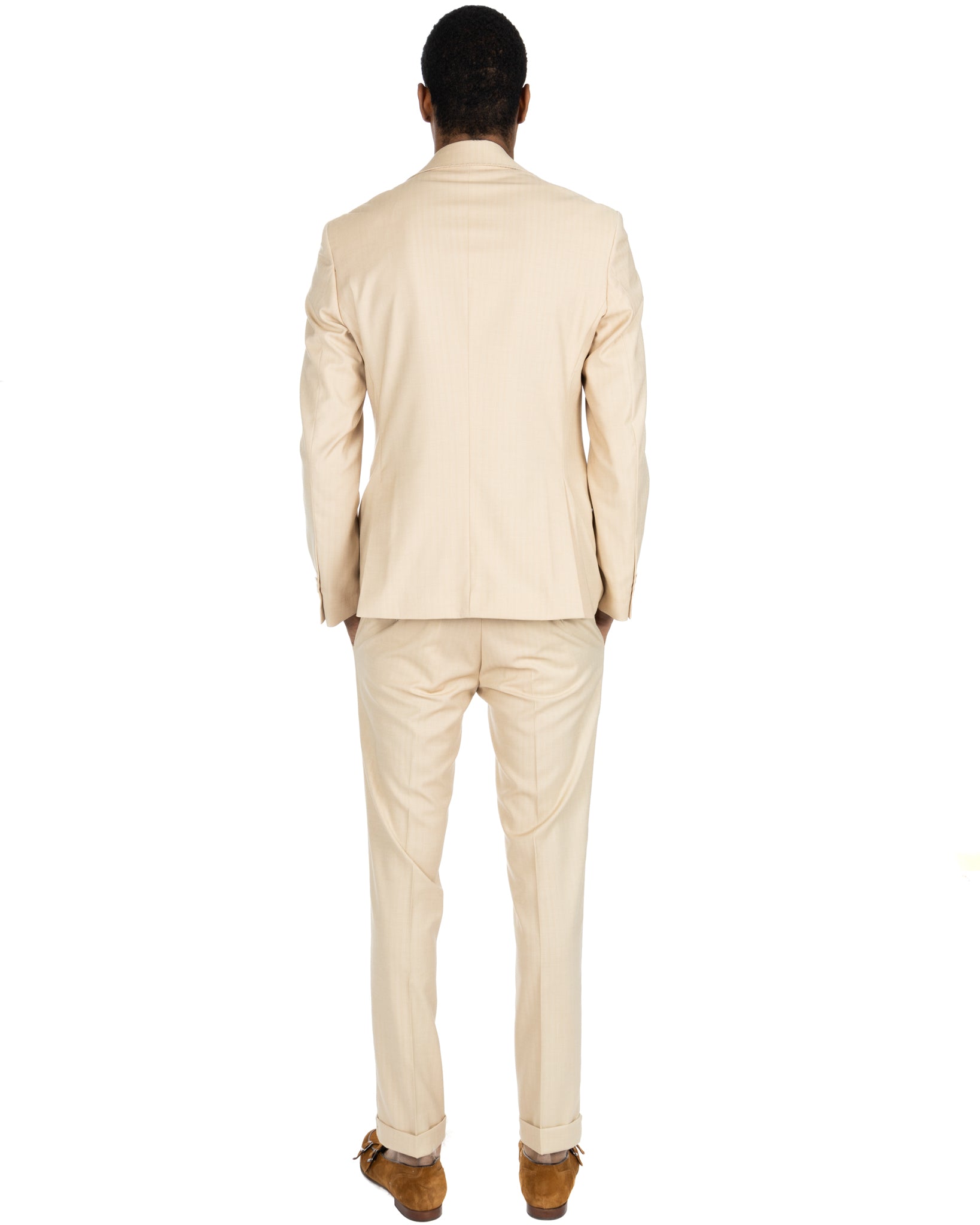 Paris - light beige solaro single-breasted suit
