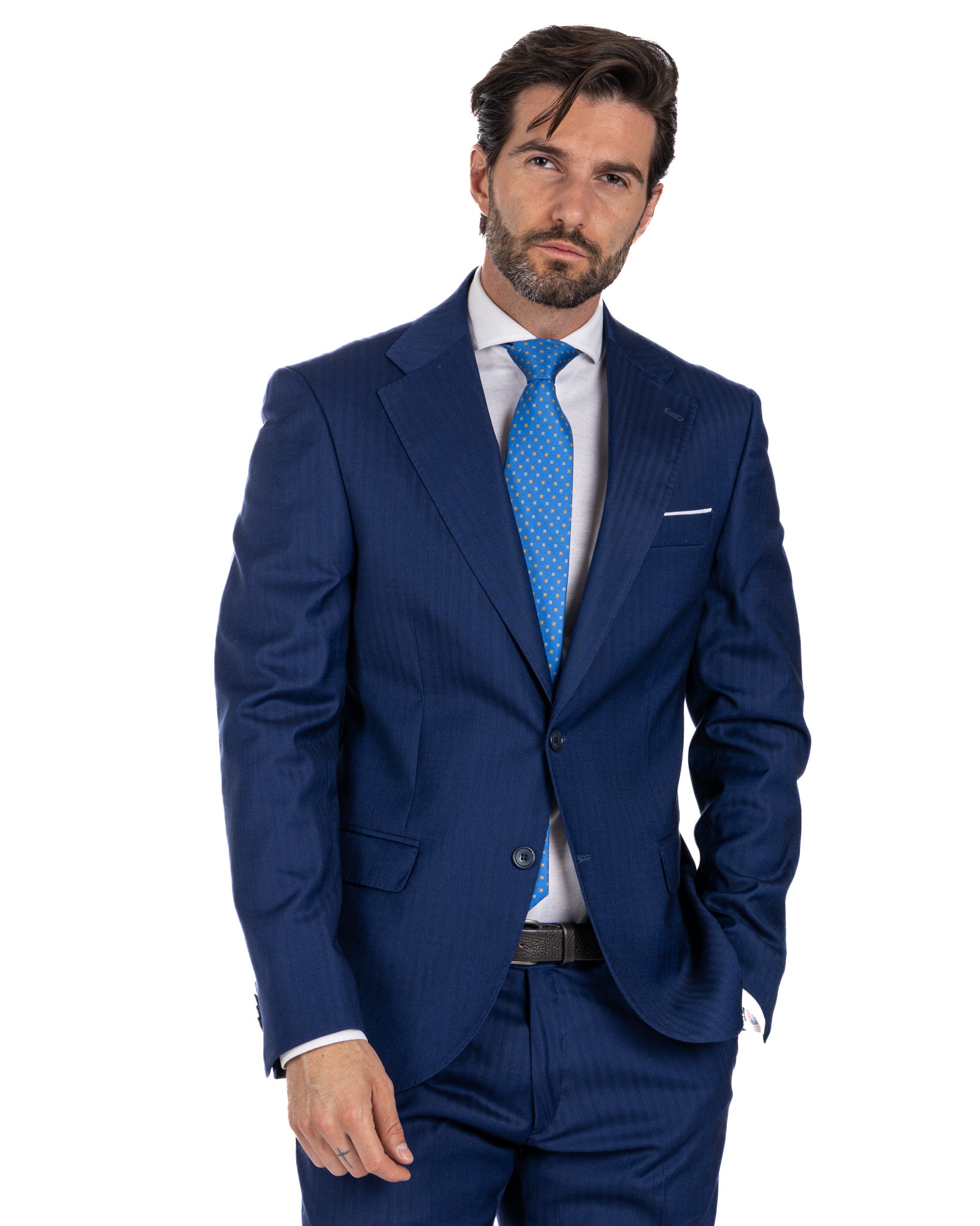 Paris - blue solaro single-breasted suit