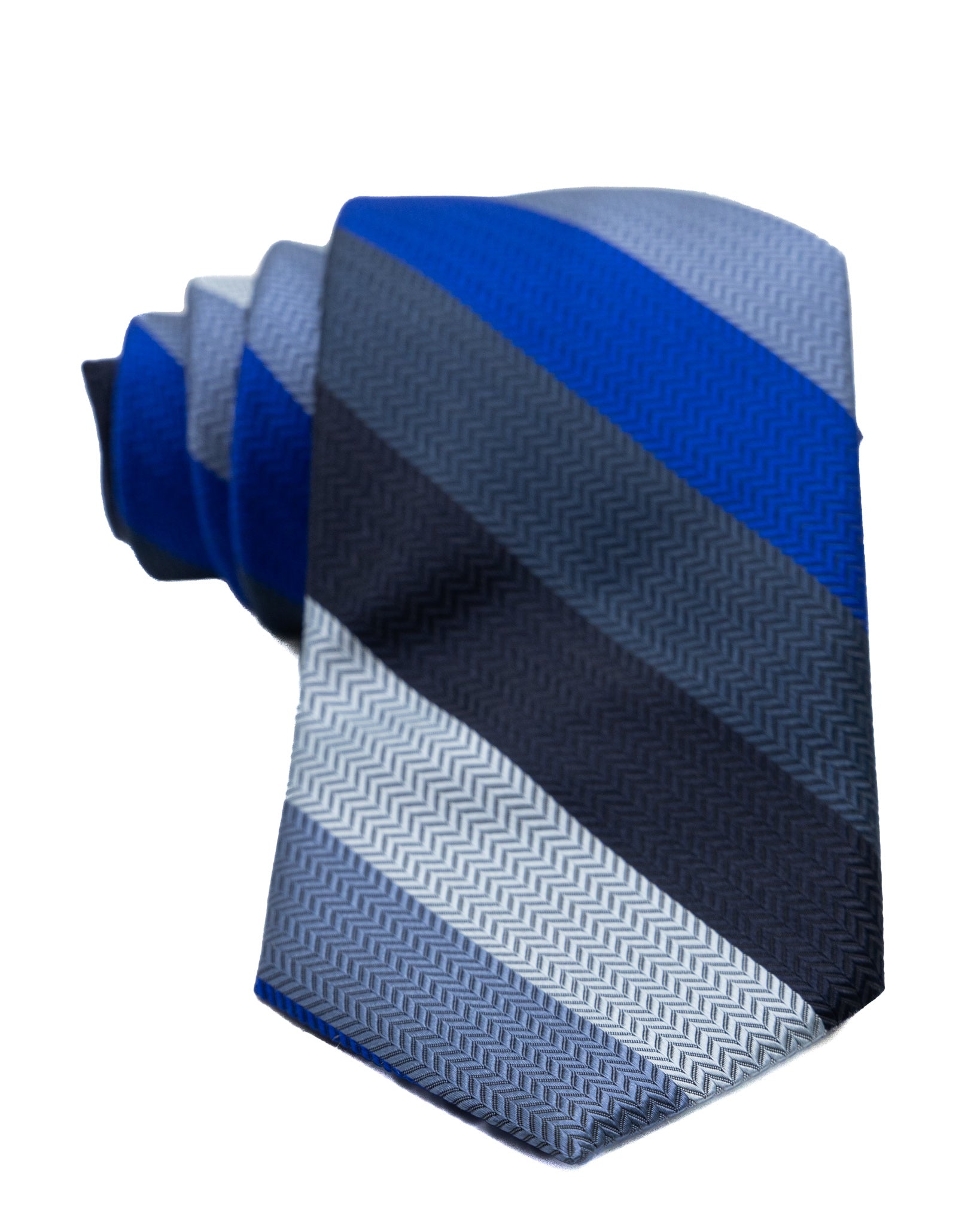 Tie - in silk with multicolored stripes