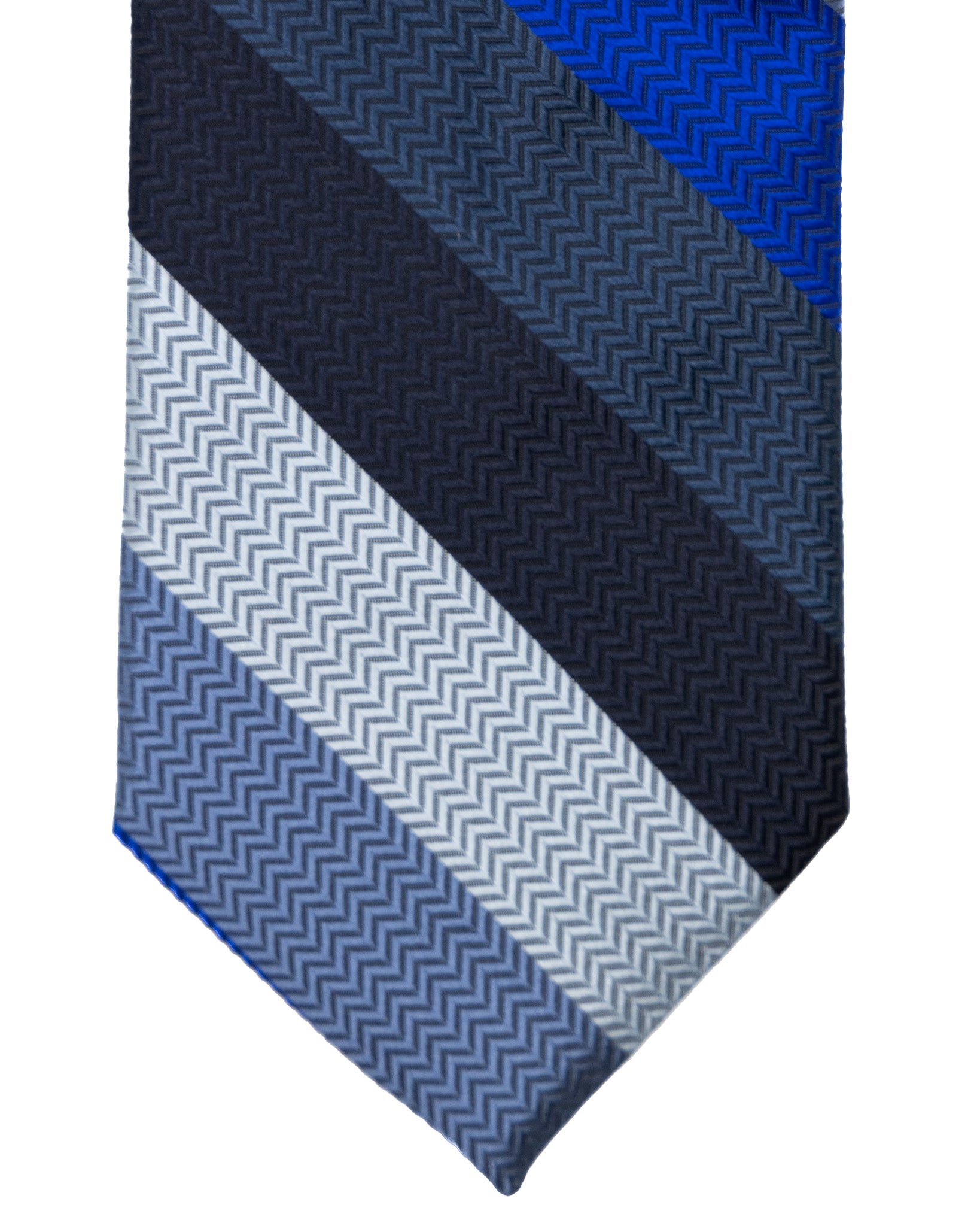 Tie - in silk with multicolored stripes