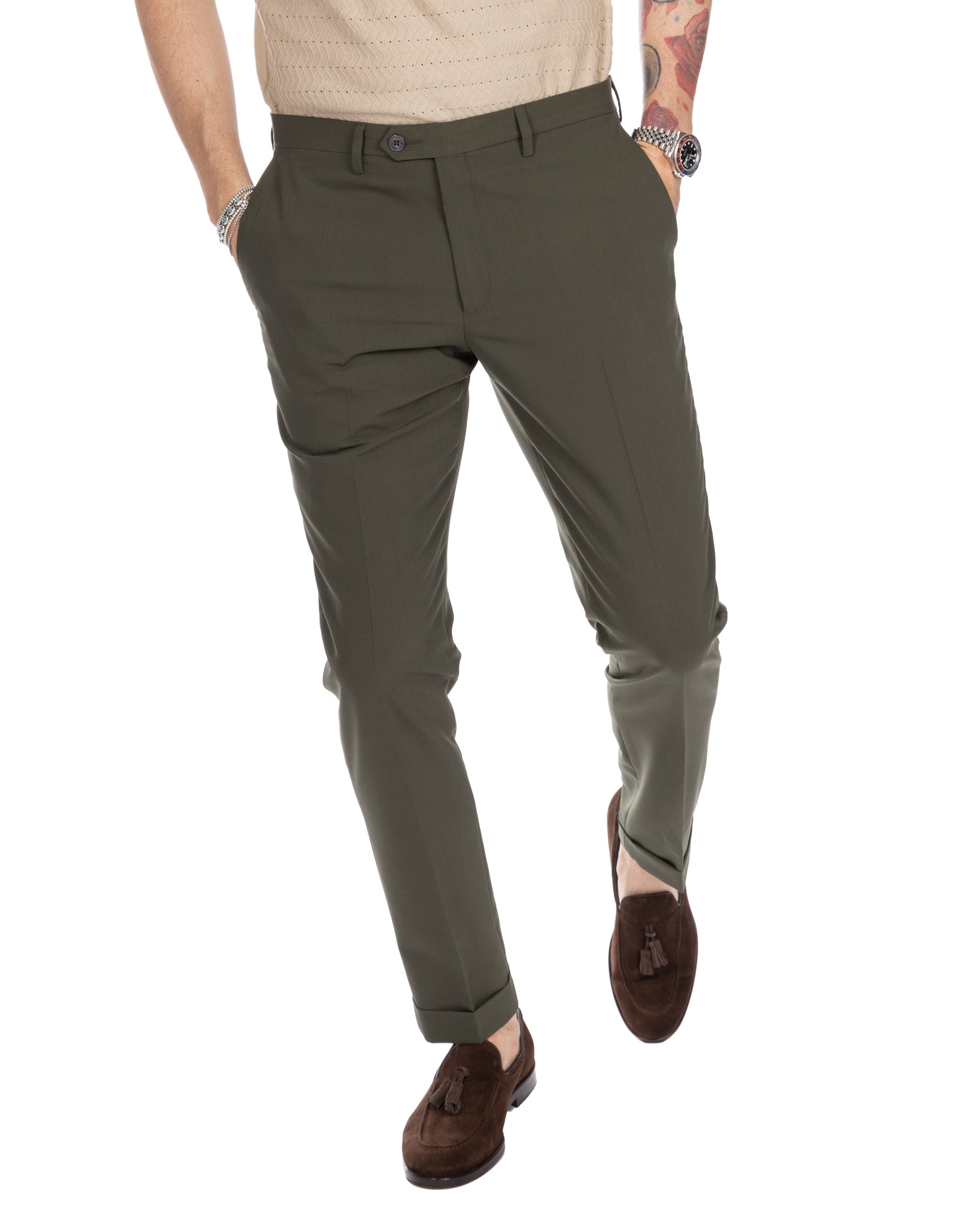 Brema - pantalone basic militare