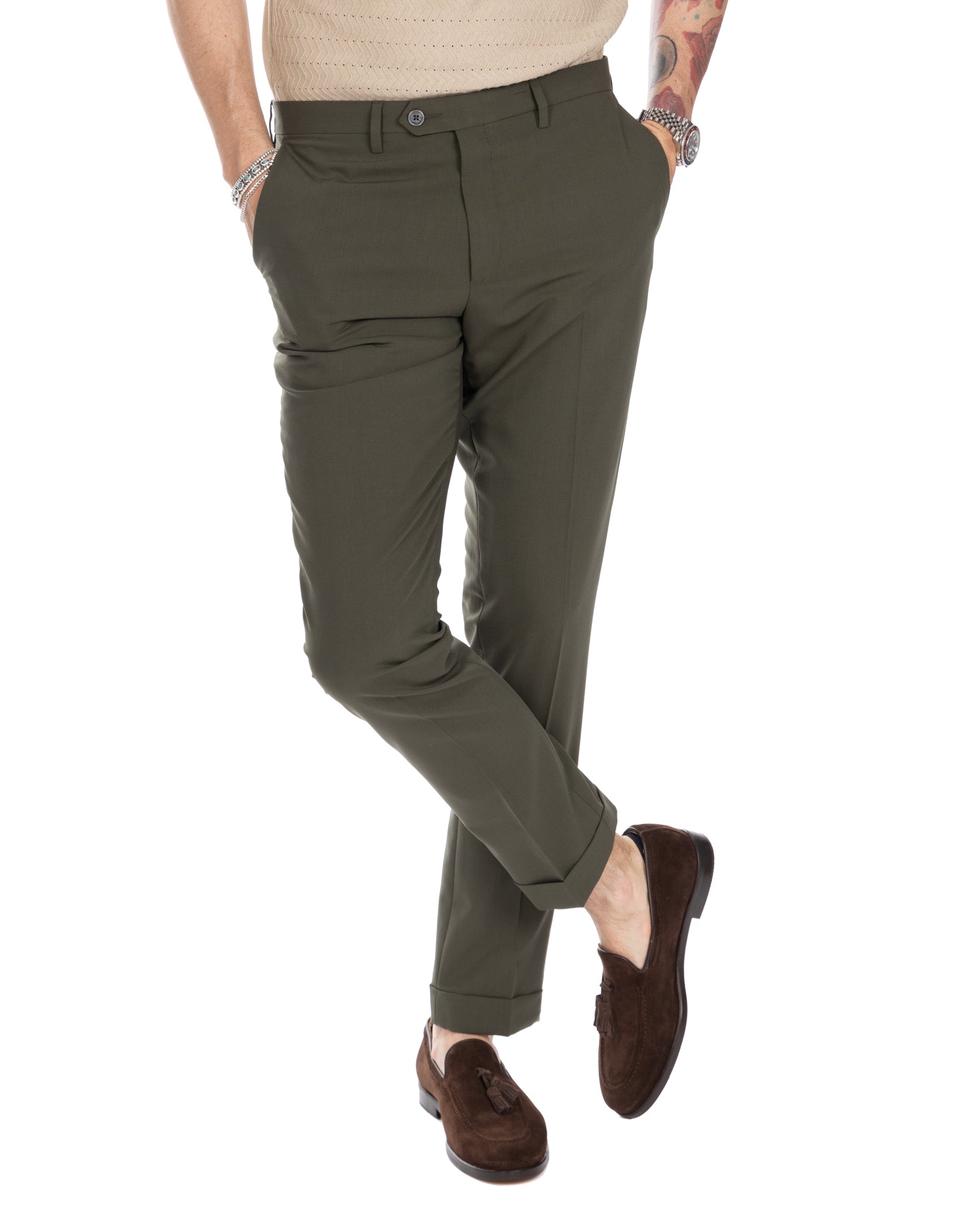 Brema - pantalone basic militare