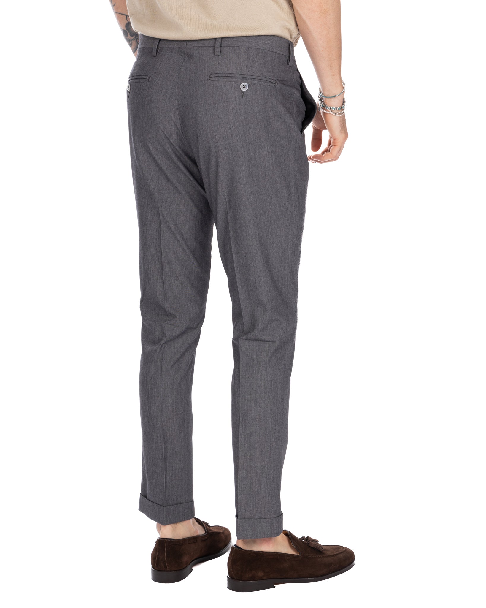 Brema - pantalon basique gris