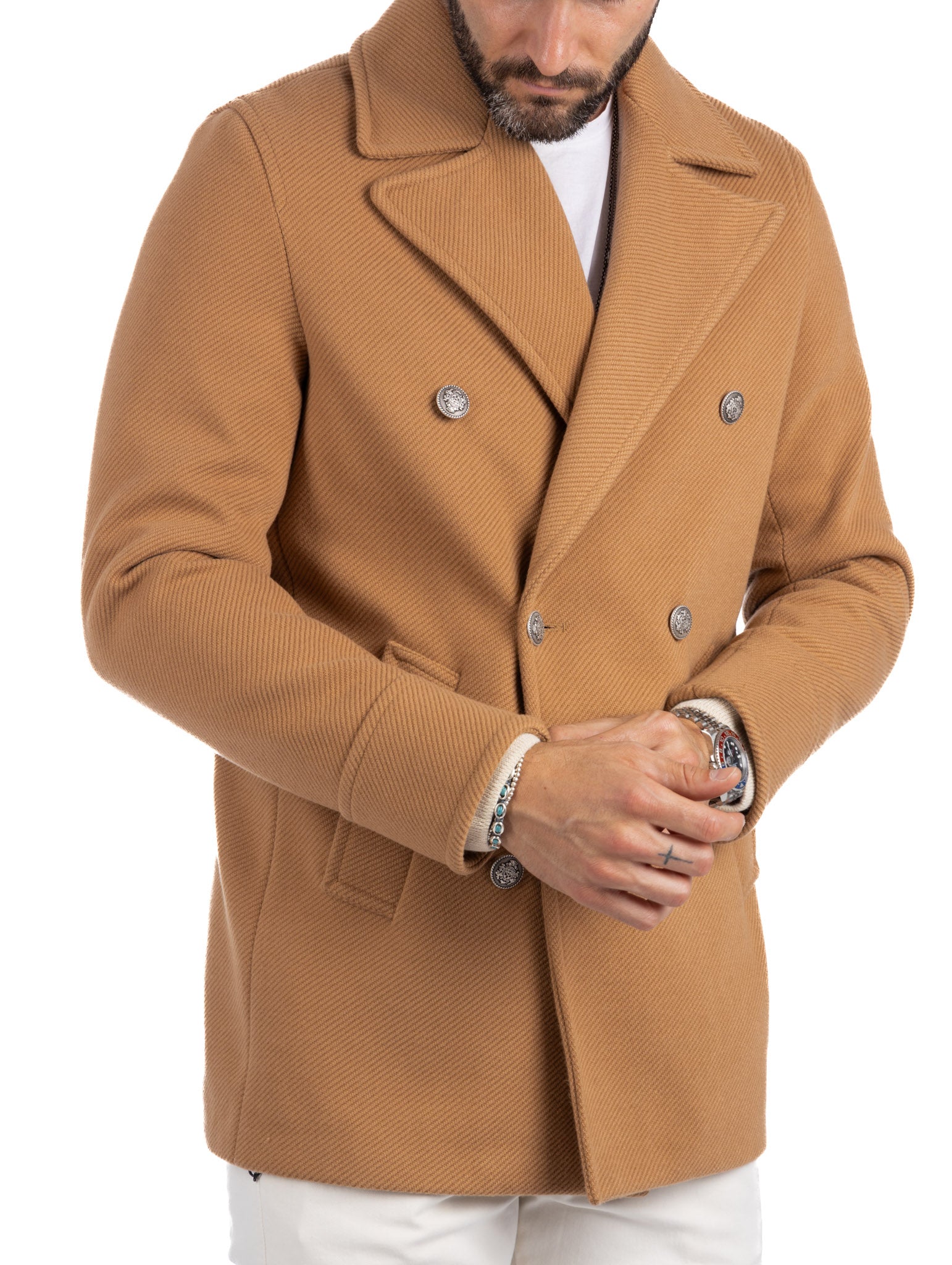 David - beige 3/4 coat