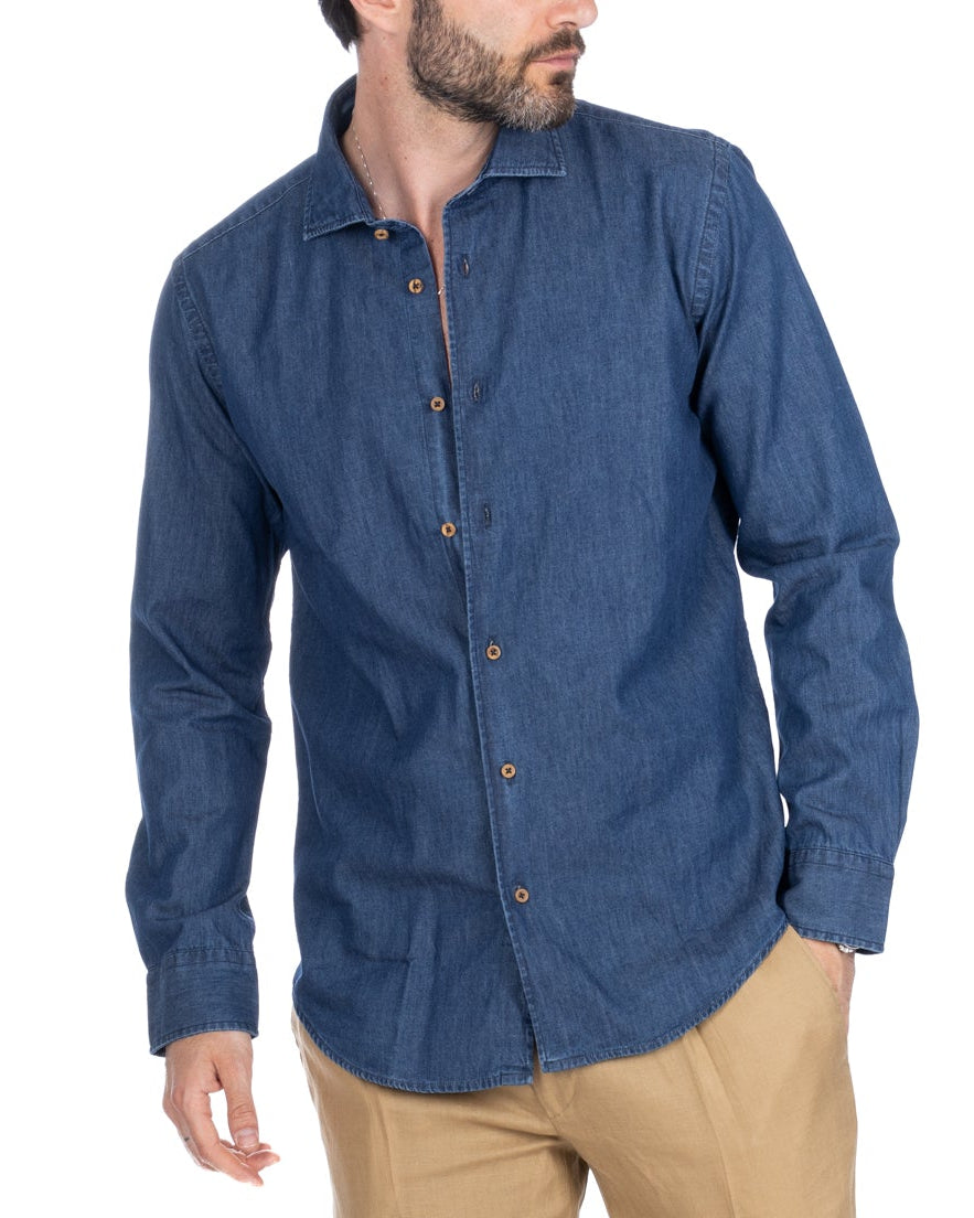 Mark - chemise en jean zéro lavage