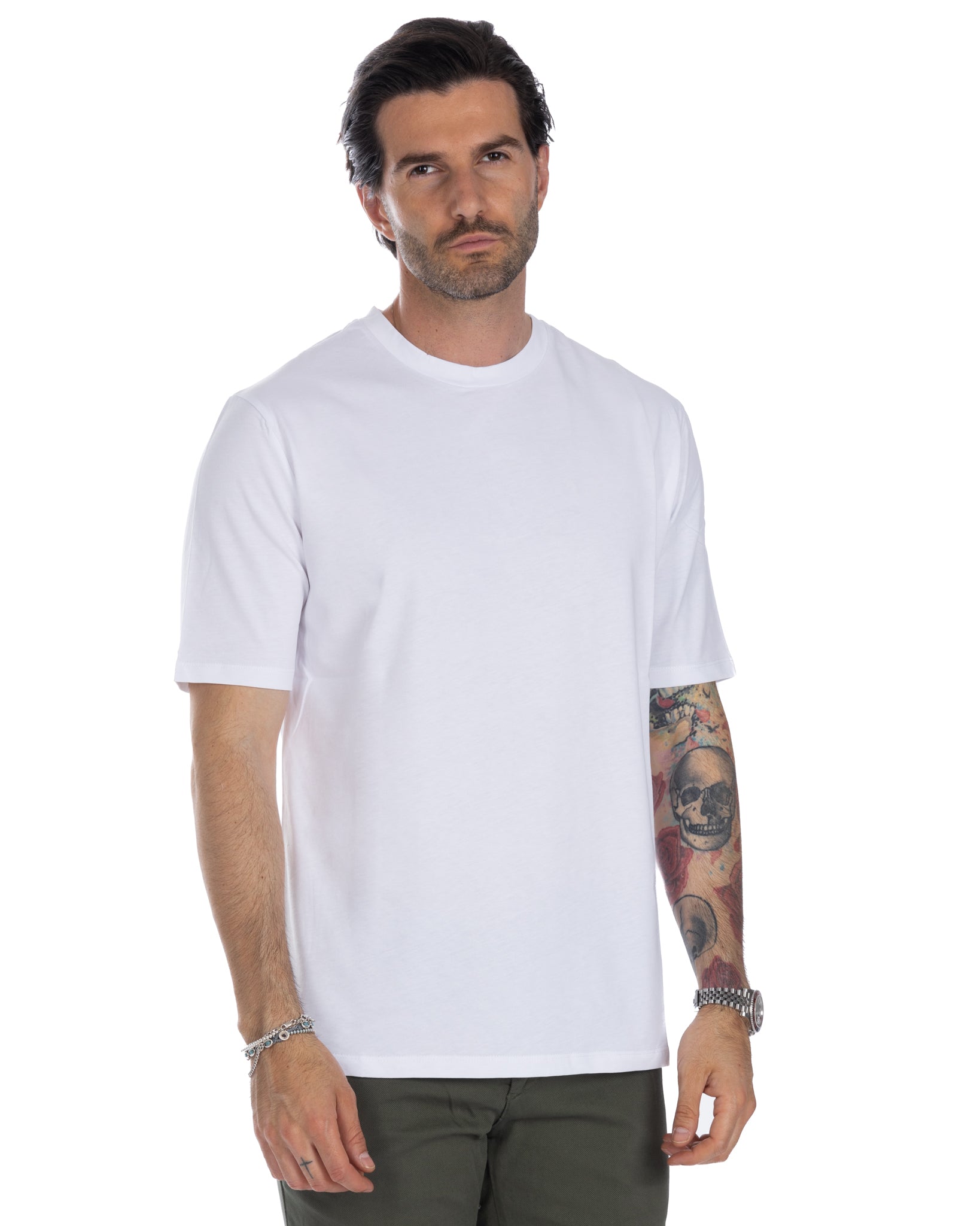 Tee - t-shirt bianca basic in cotone