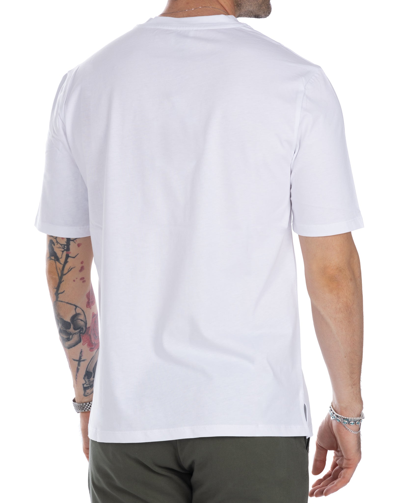 Tee - t-shirt basique en coton blanc