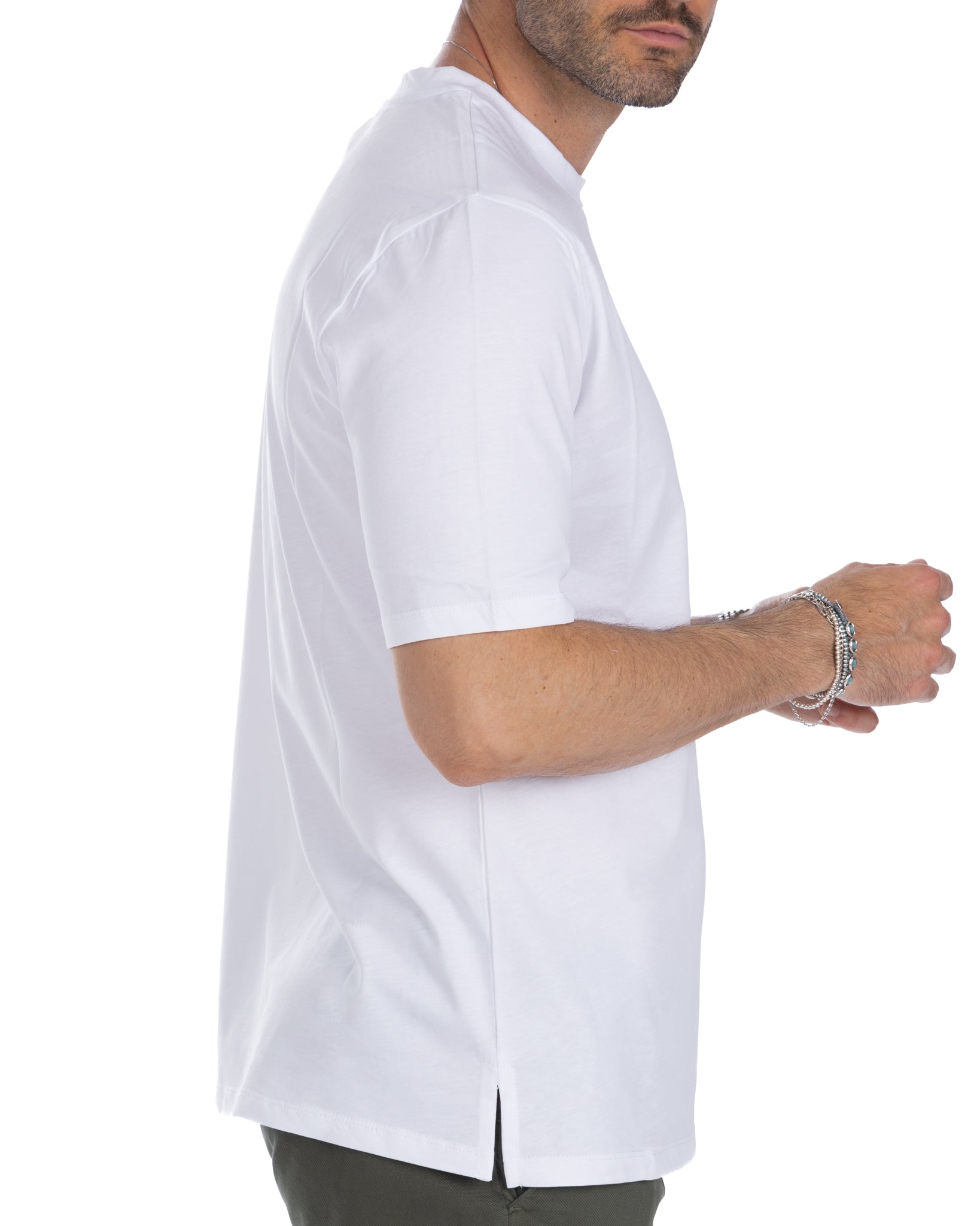 Tee - t-shirt basique en coton blanc