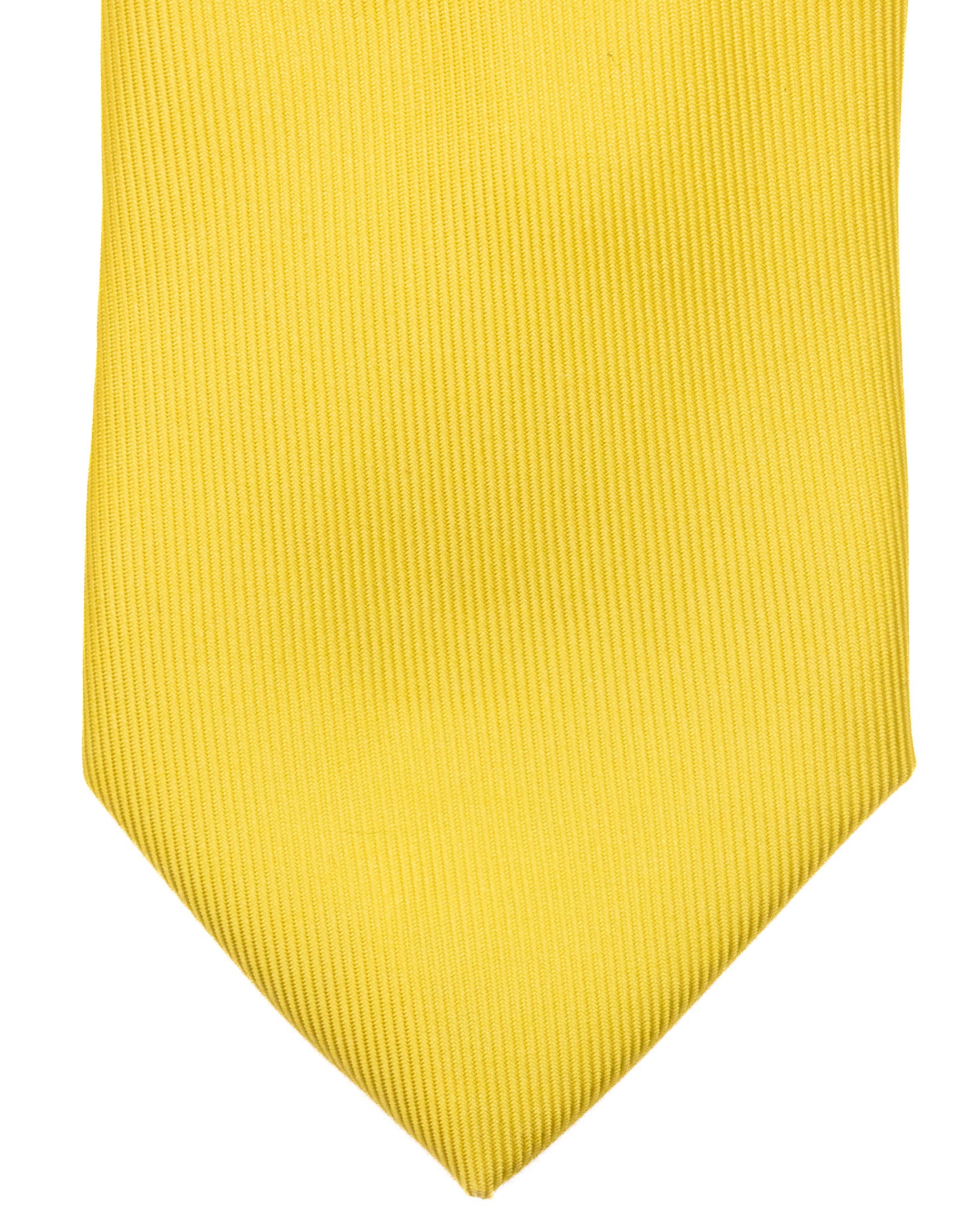 Cravatta - in seta twill gialla