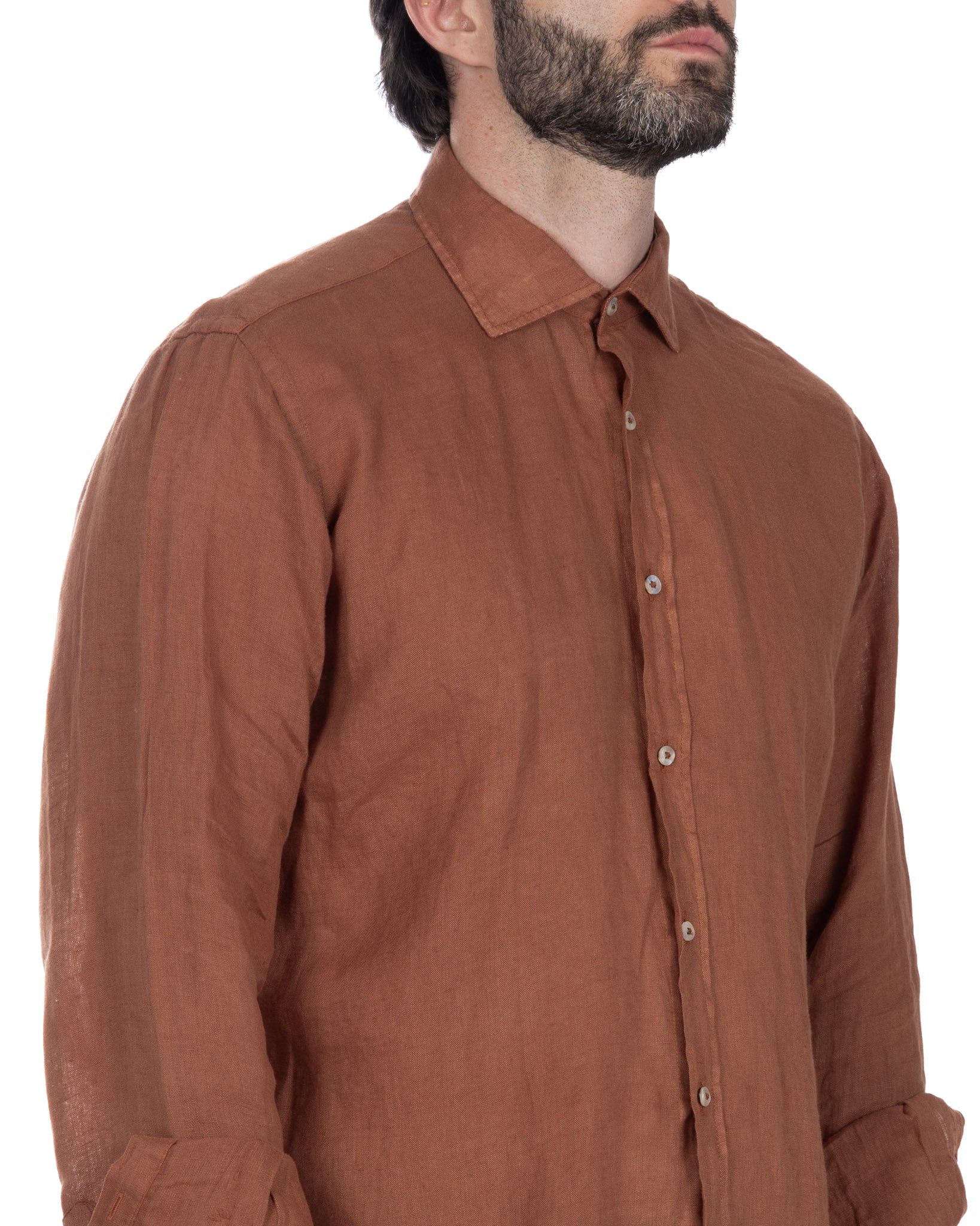 Montecarlo - chemise en pur lin coccio