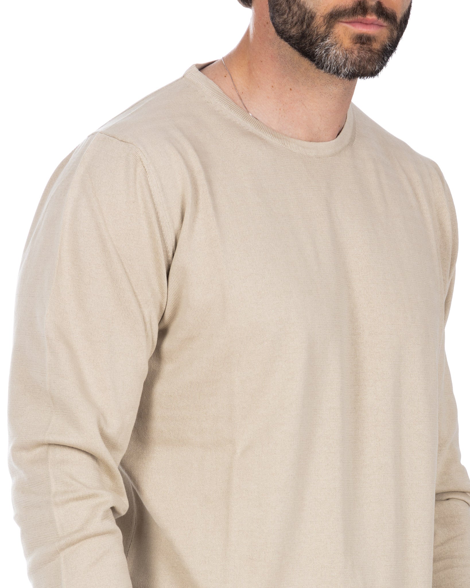 Daniil - beige cotton sweater