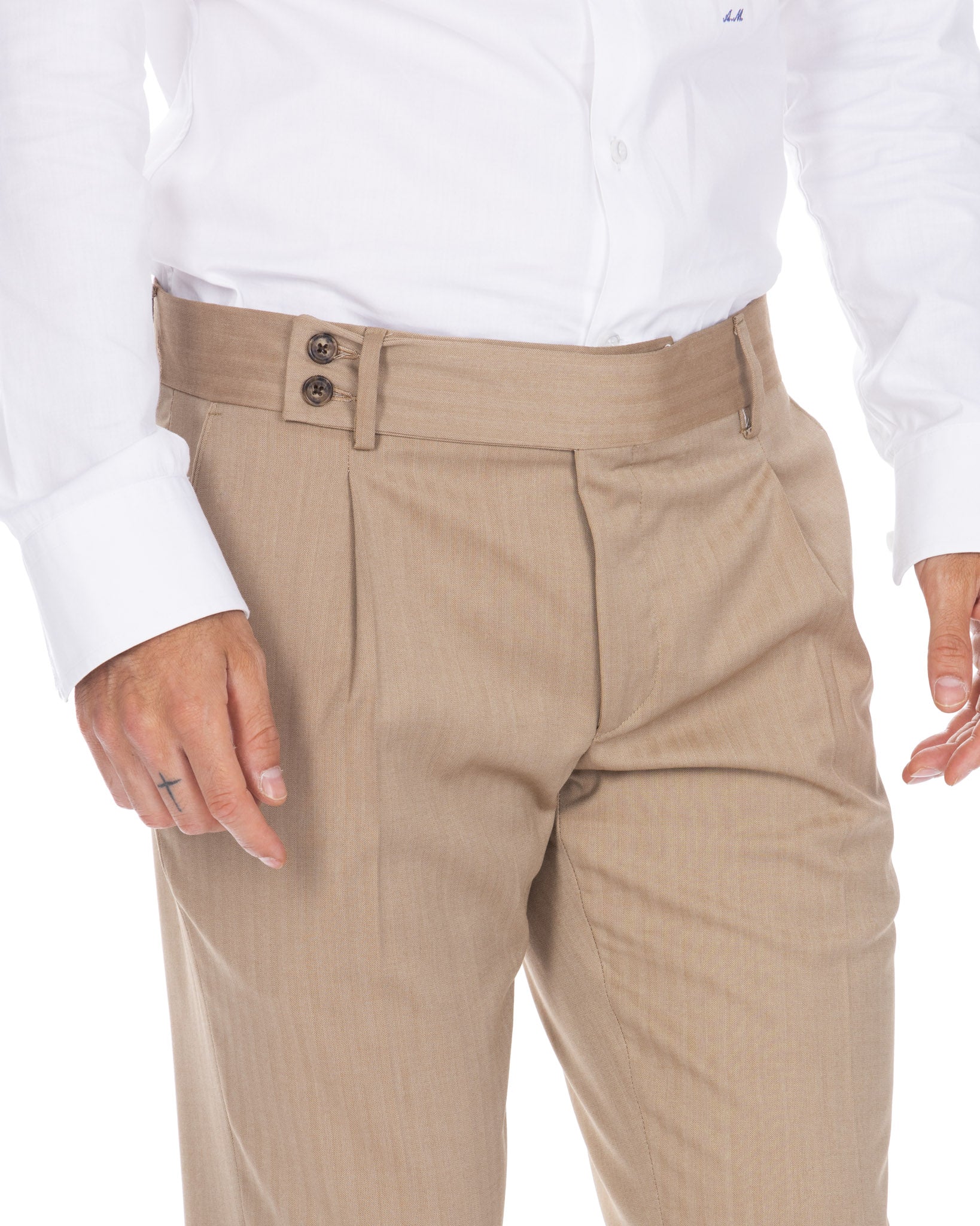 Colonia - camel solaro high-waisted trousers