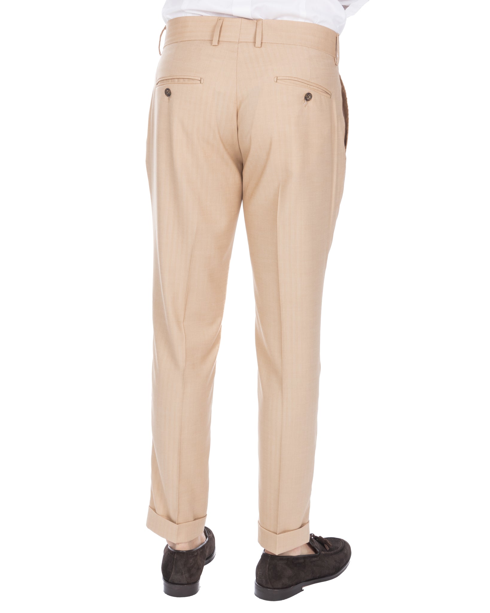 Colonia - pantalone vita alta solaro beige