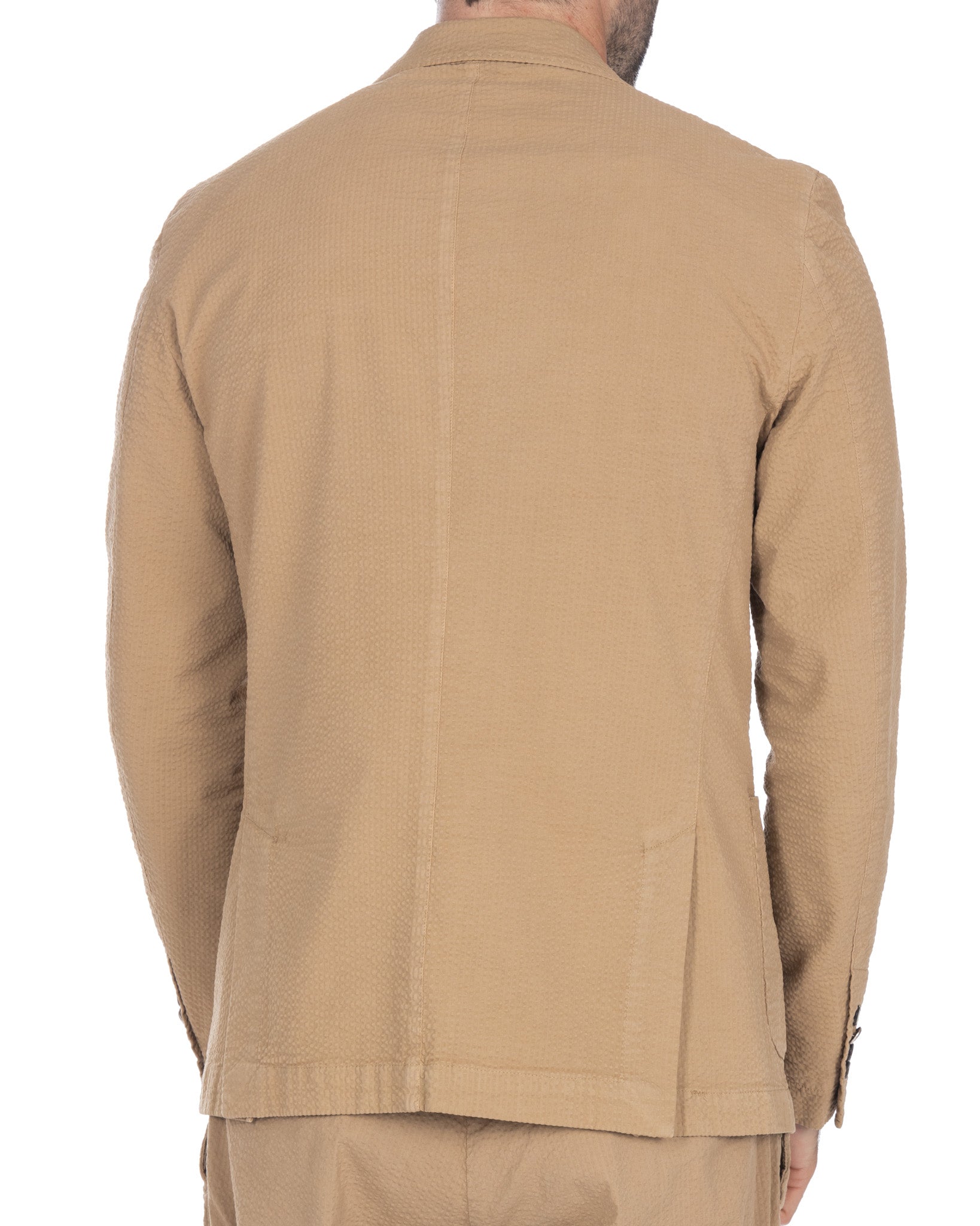 Adro - embossed camel jacket