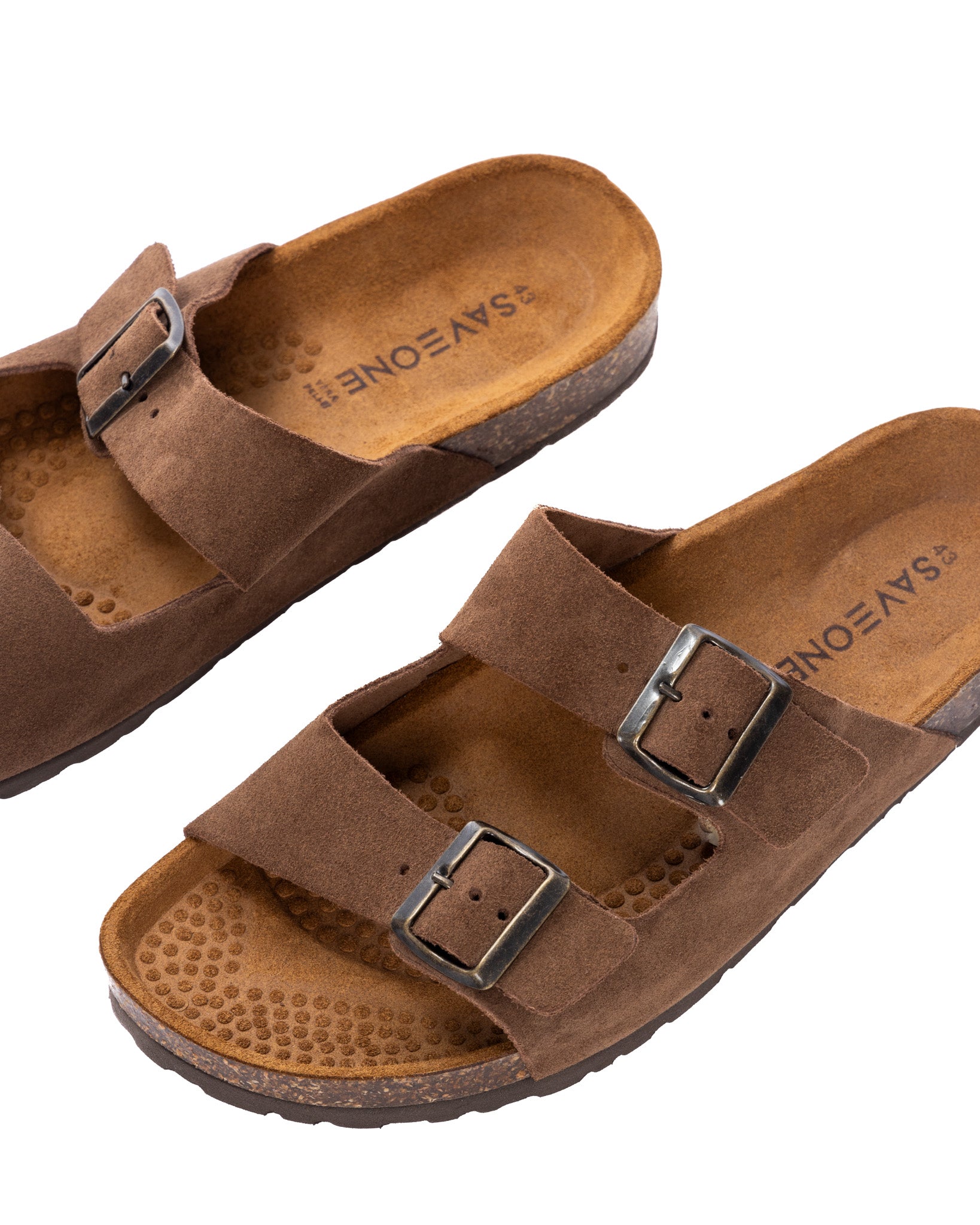 Lapo - dark brown suede slippers