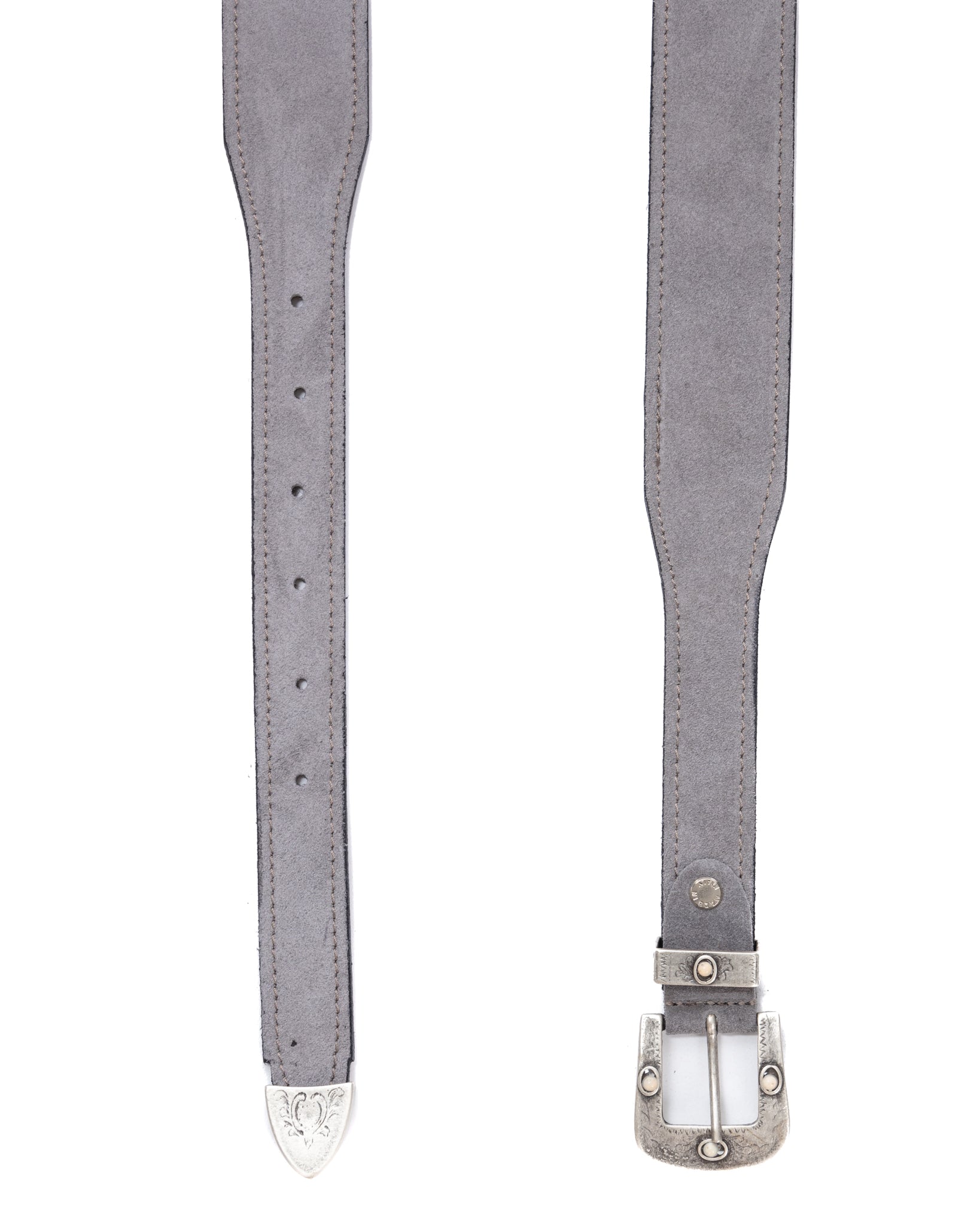 Quirico - ceinture bijou en daim gris