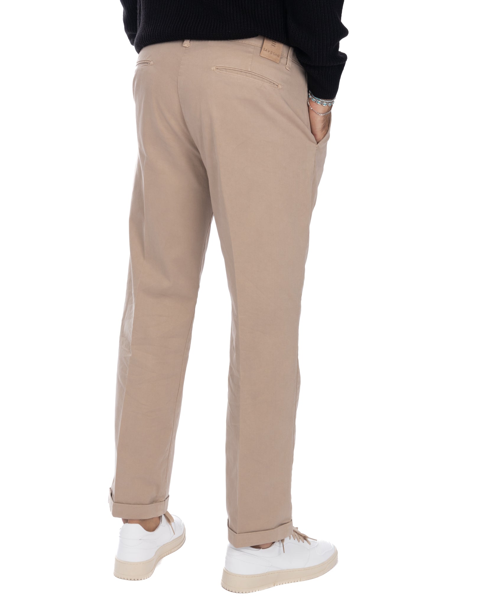 Sean - pantalon en denim bull beige