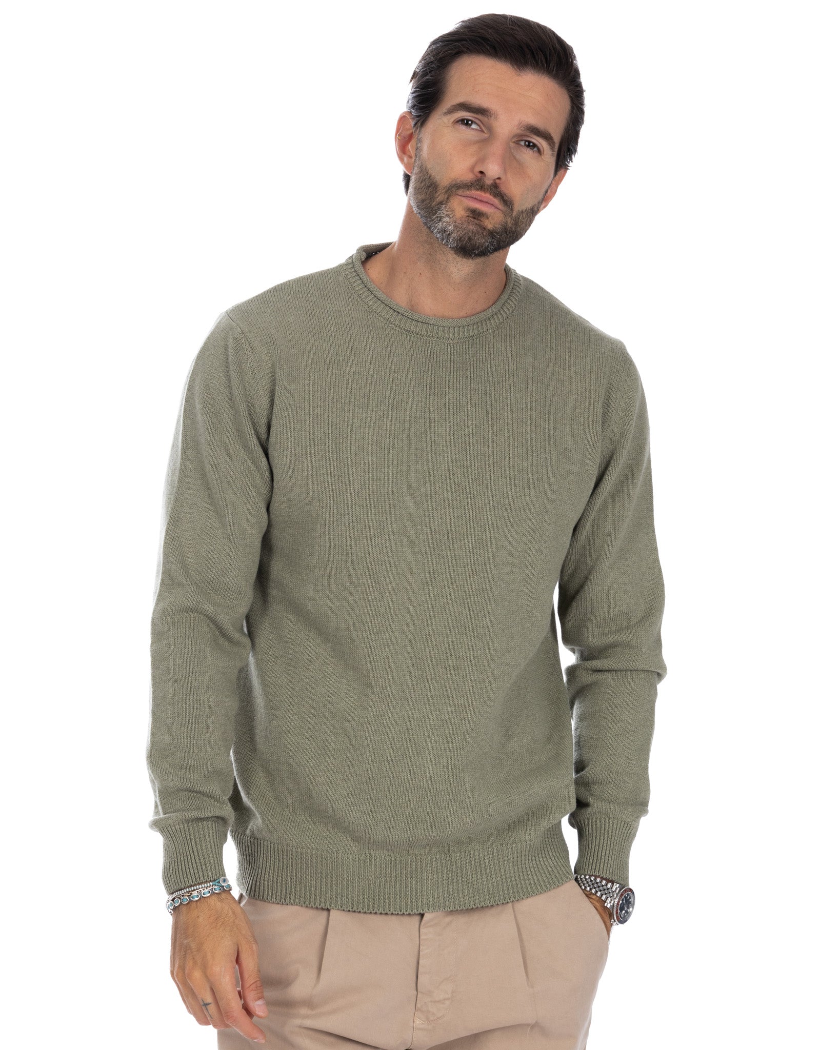 Adak - military crew neck sweater