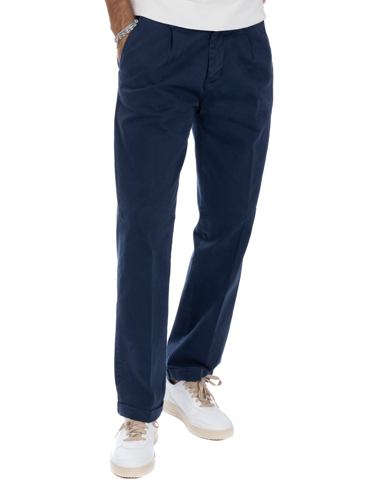 Sean - cornflower blue bull denim trousers