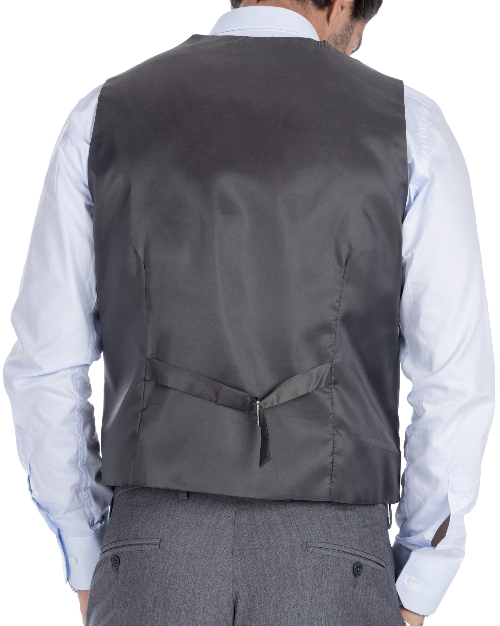 Dresda - gilet monopetto grigio