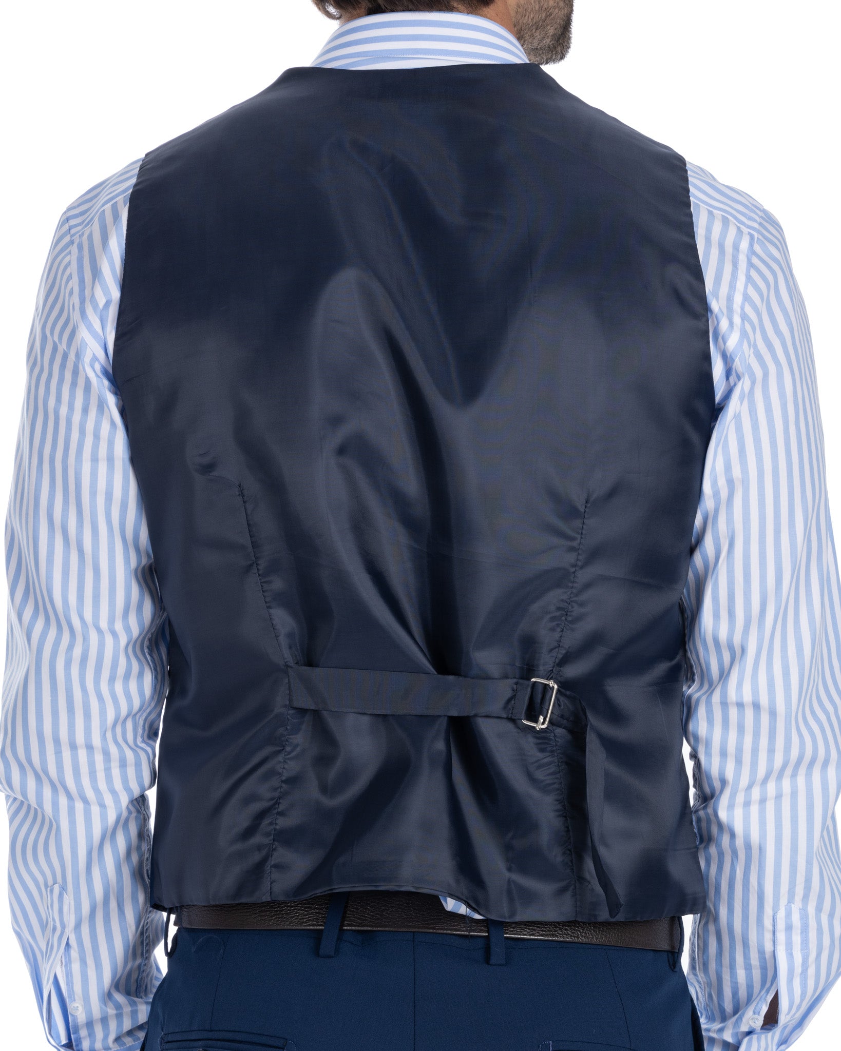 Dresda - gilet monopetto bluette