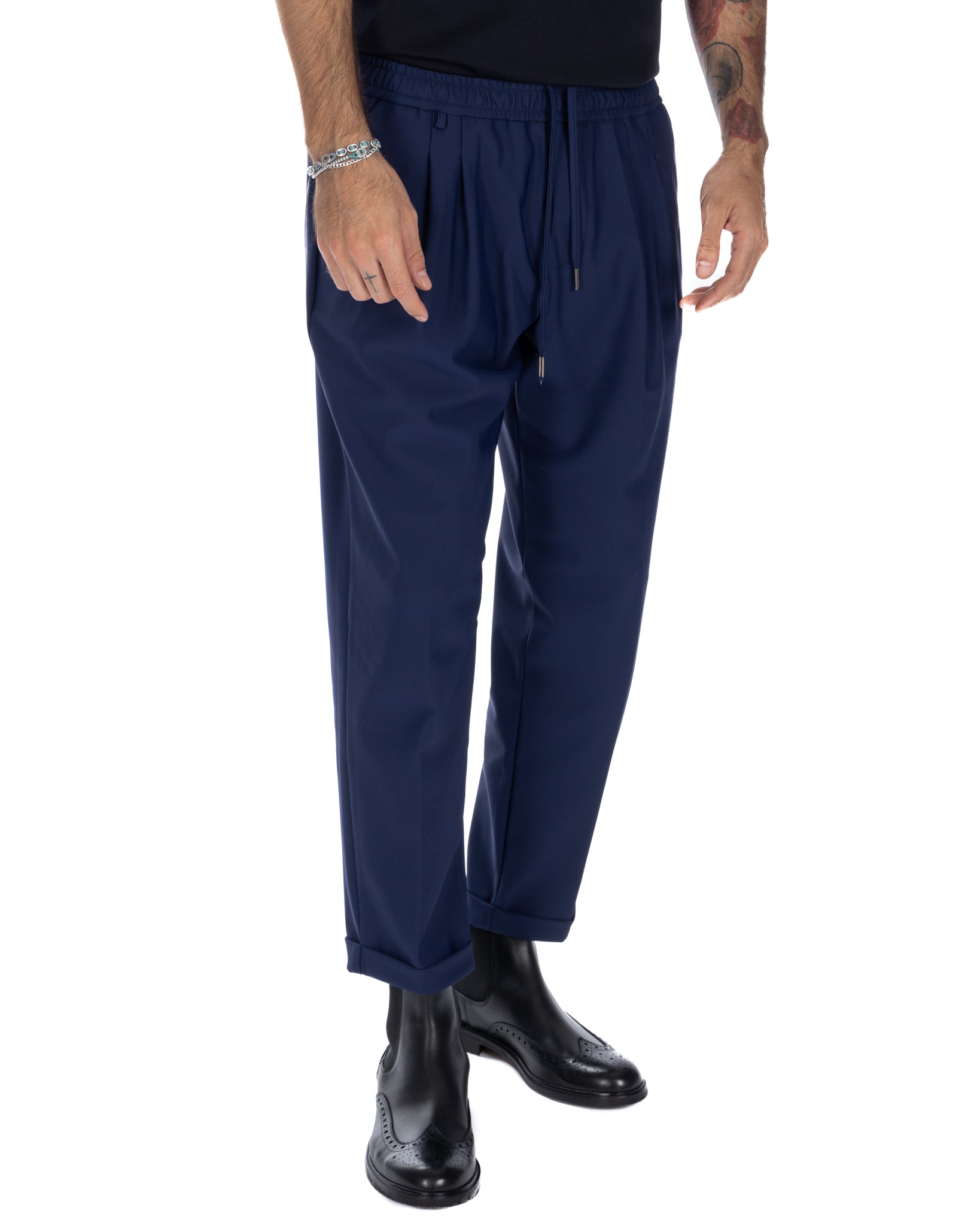 Steve - blue technical trousers