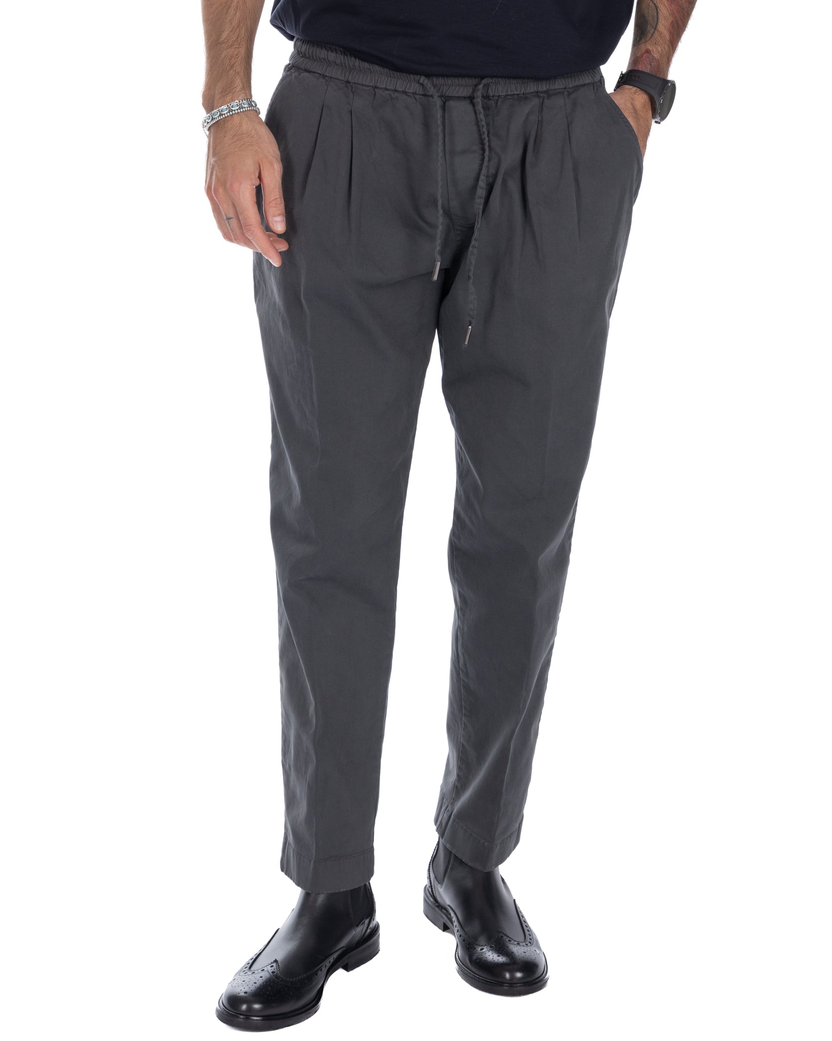 Axel - pantalaccio in cotone grigio