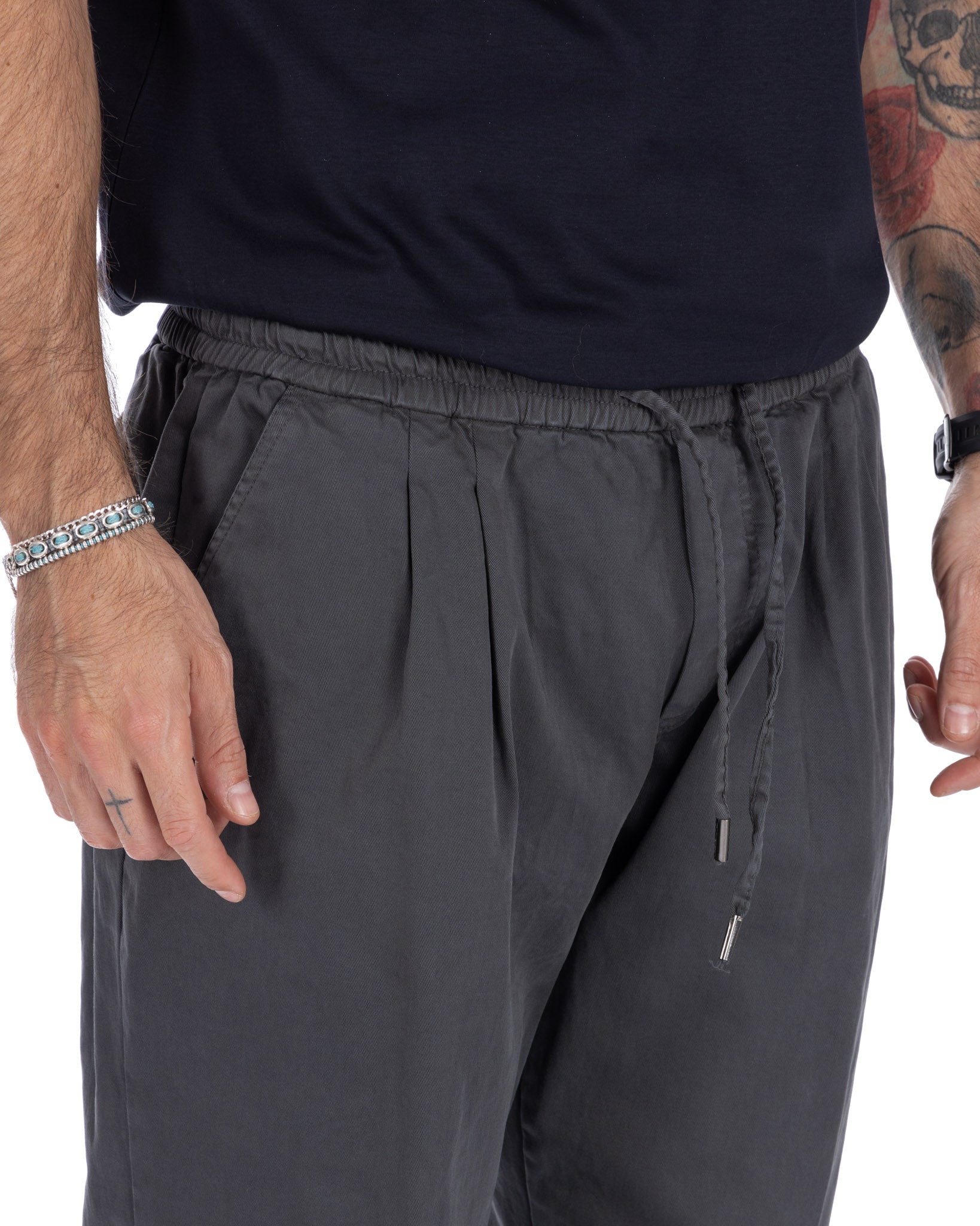 Axel - pantalaccio in cotone grigio