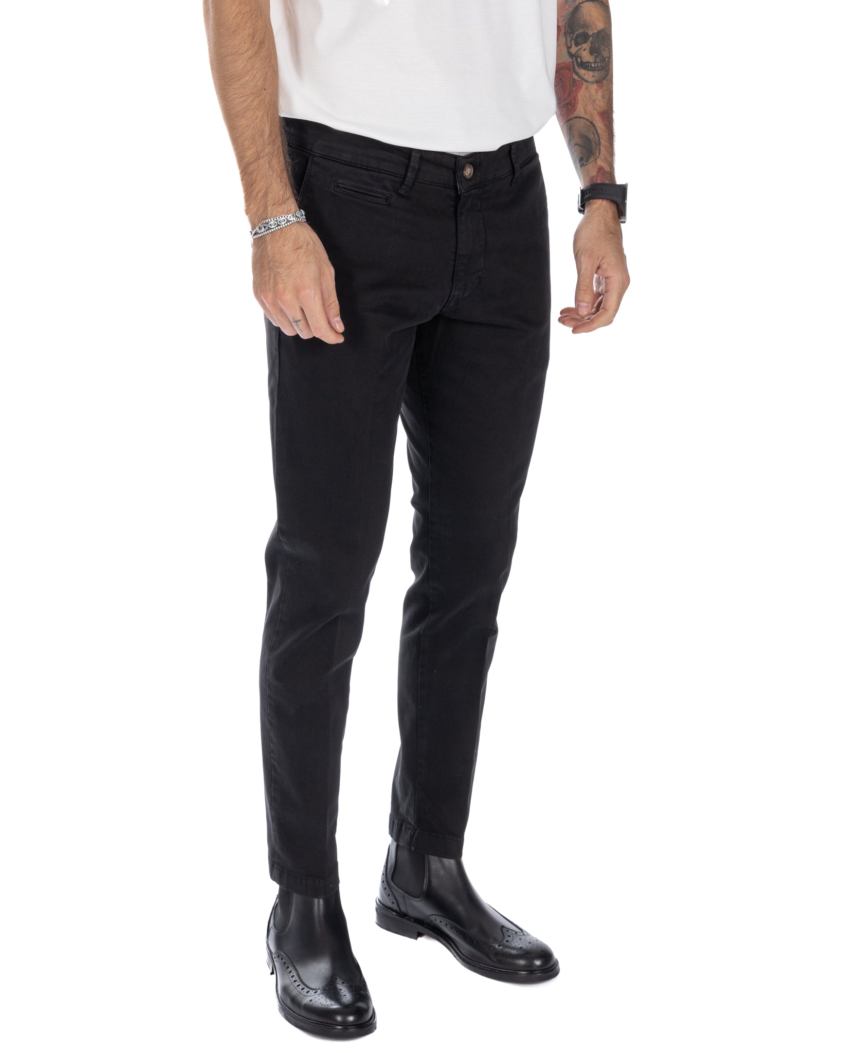 Paul - Pantalon basique noir