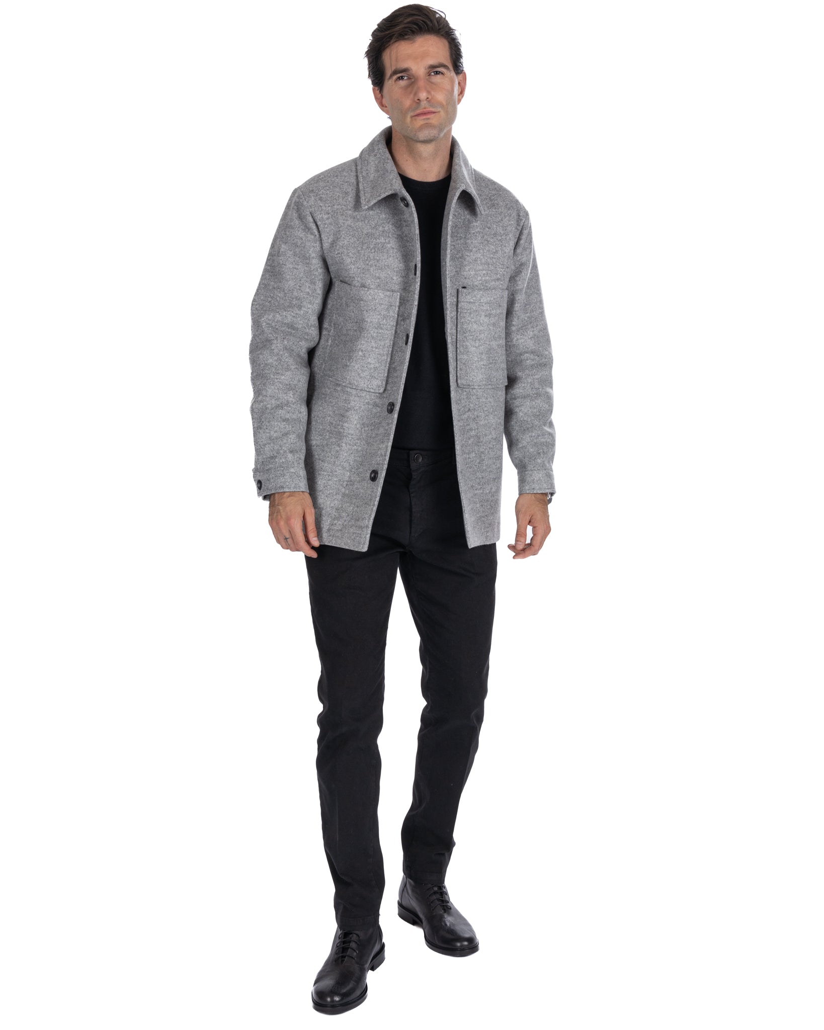 Gervais - veste oversize grise