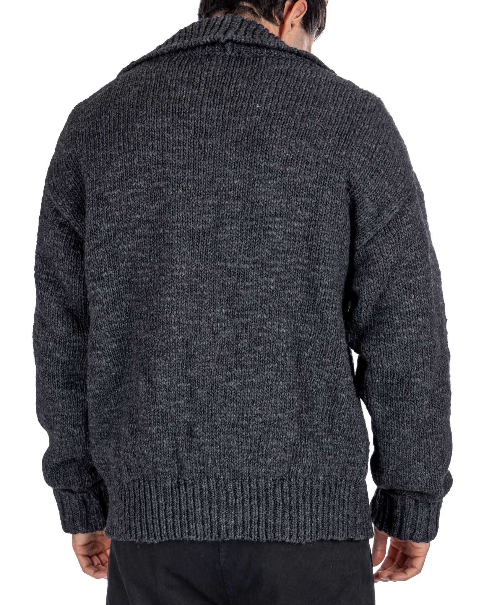 Ethan - cardigan oversize antracite