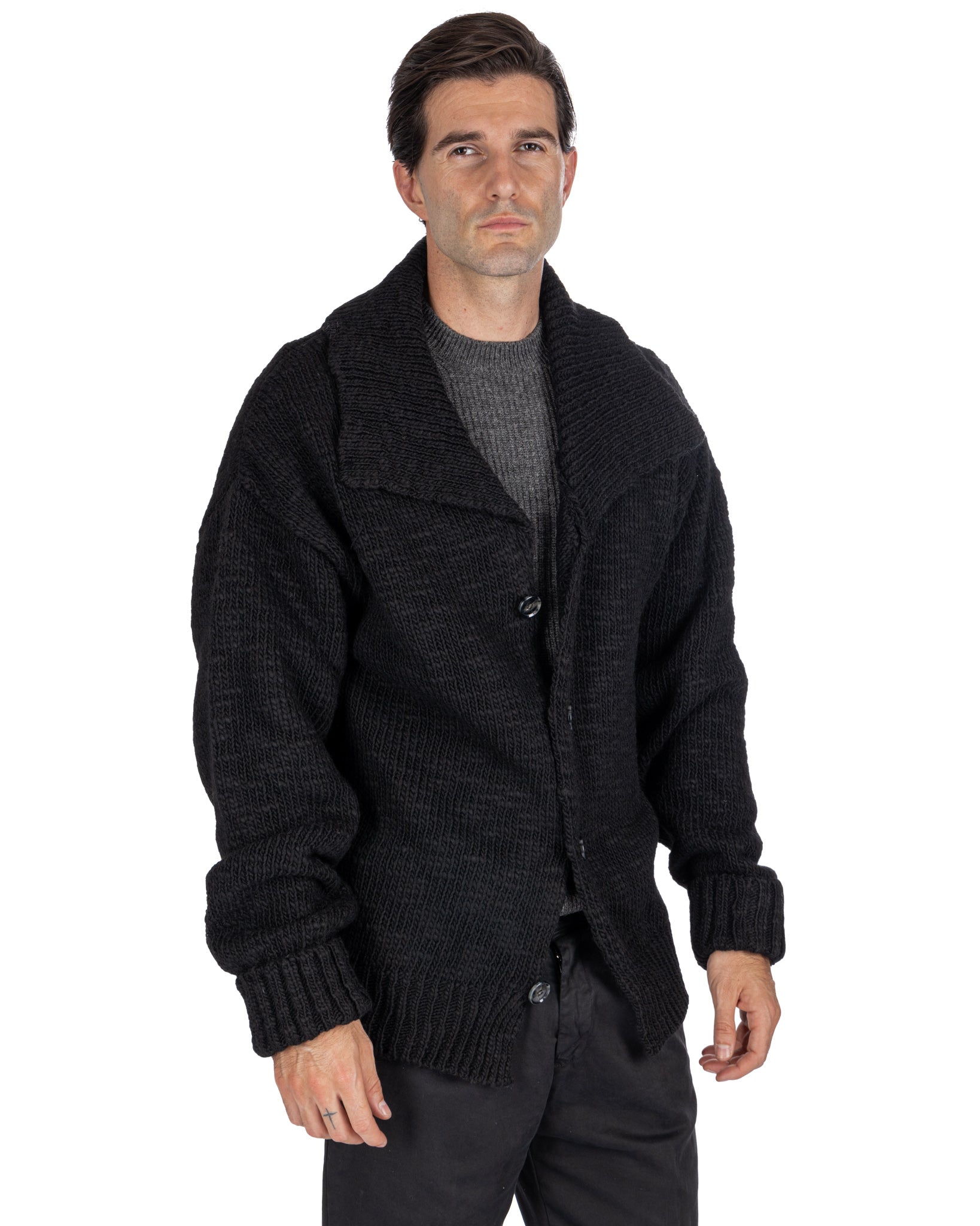 Ethan - cardigan oversize nero