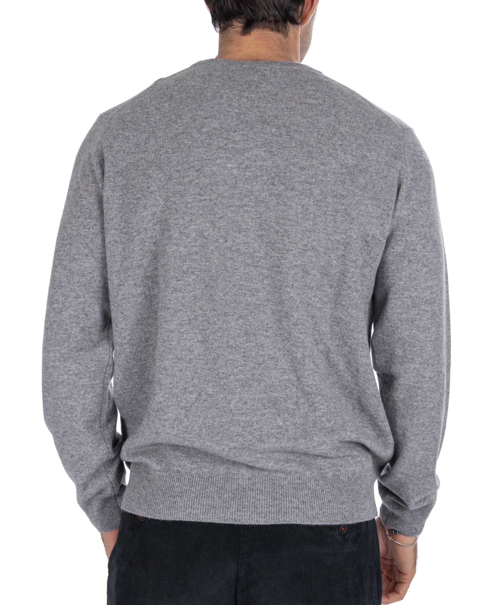 Atrani - light gray pure cashmere sweater