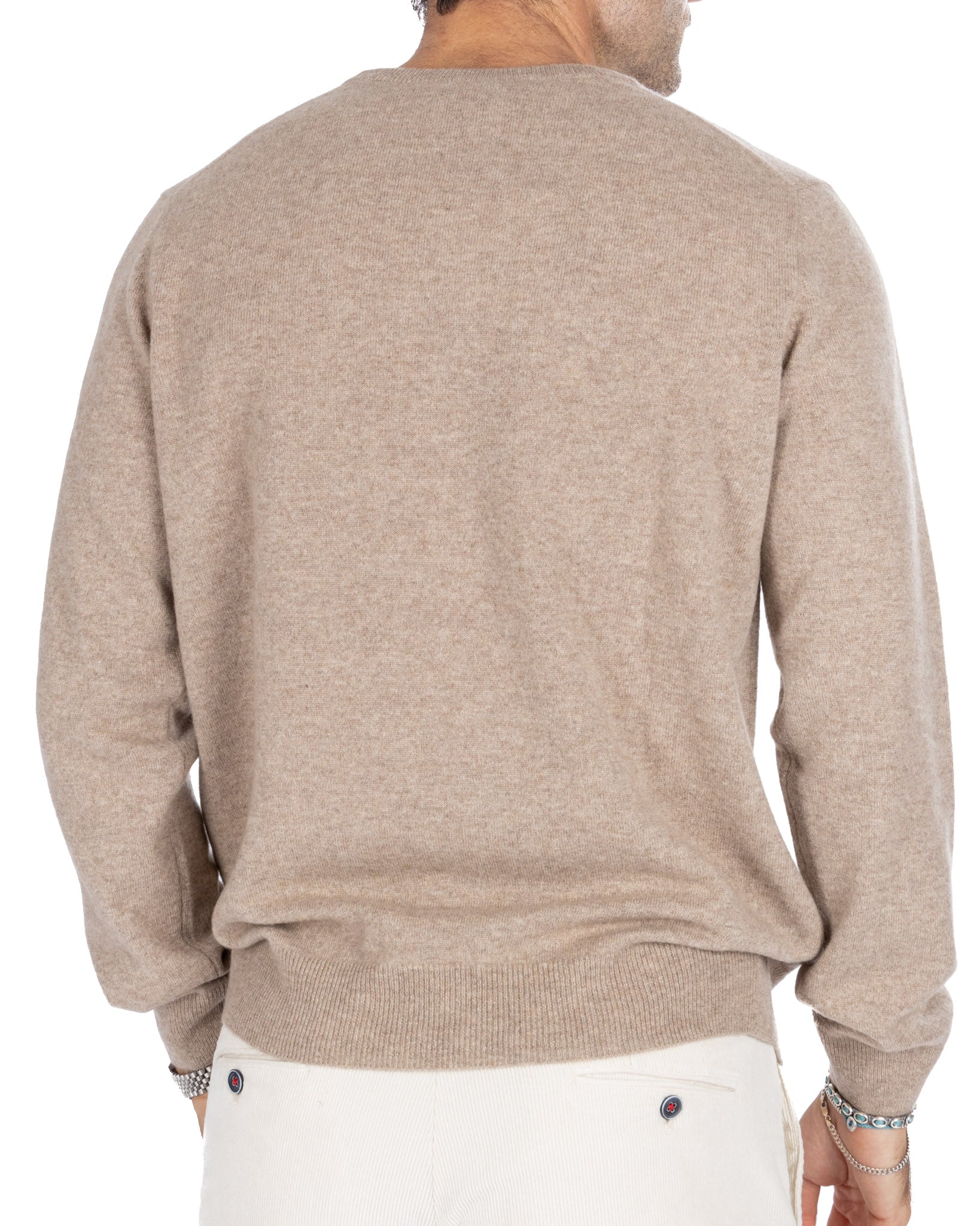 Atrani - beige pure cashmere sweater