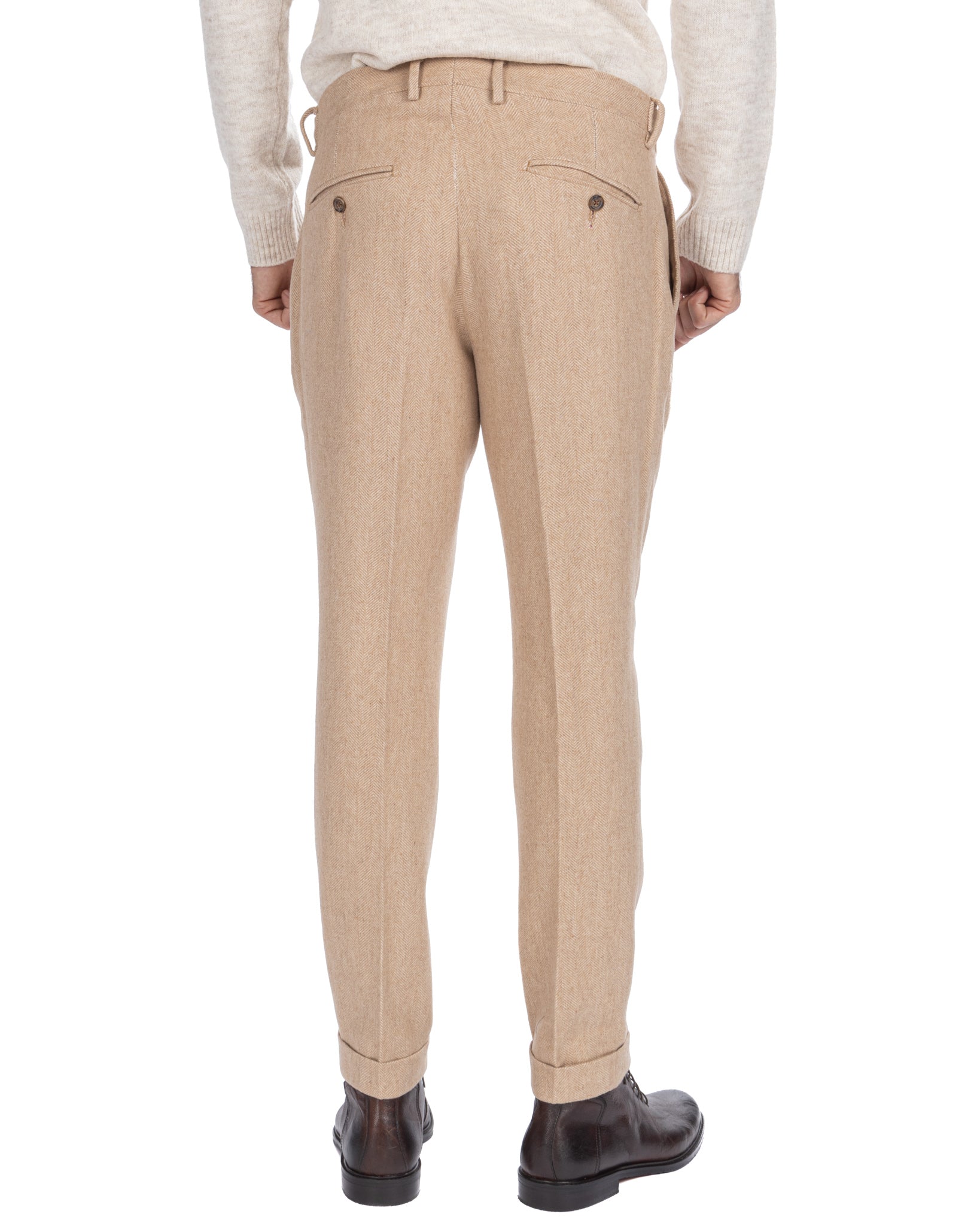 Zurich - pantalon à chevrons beige