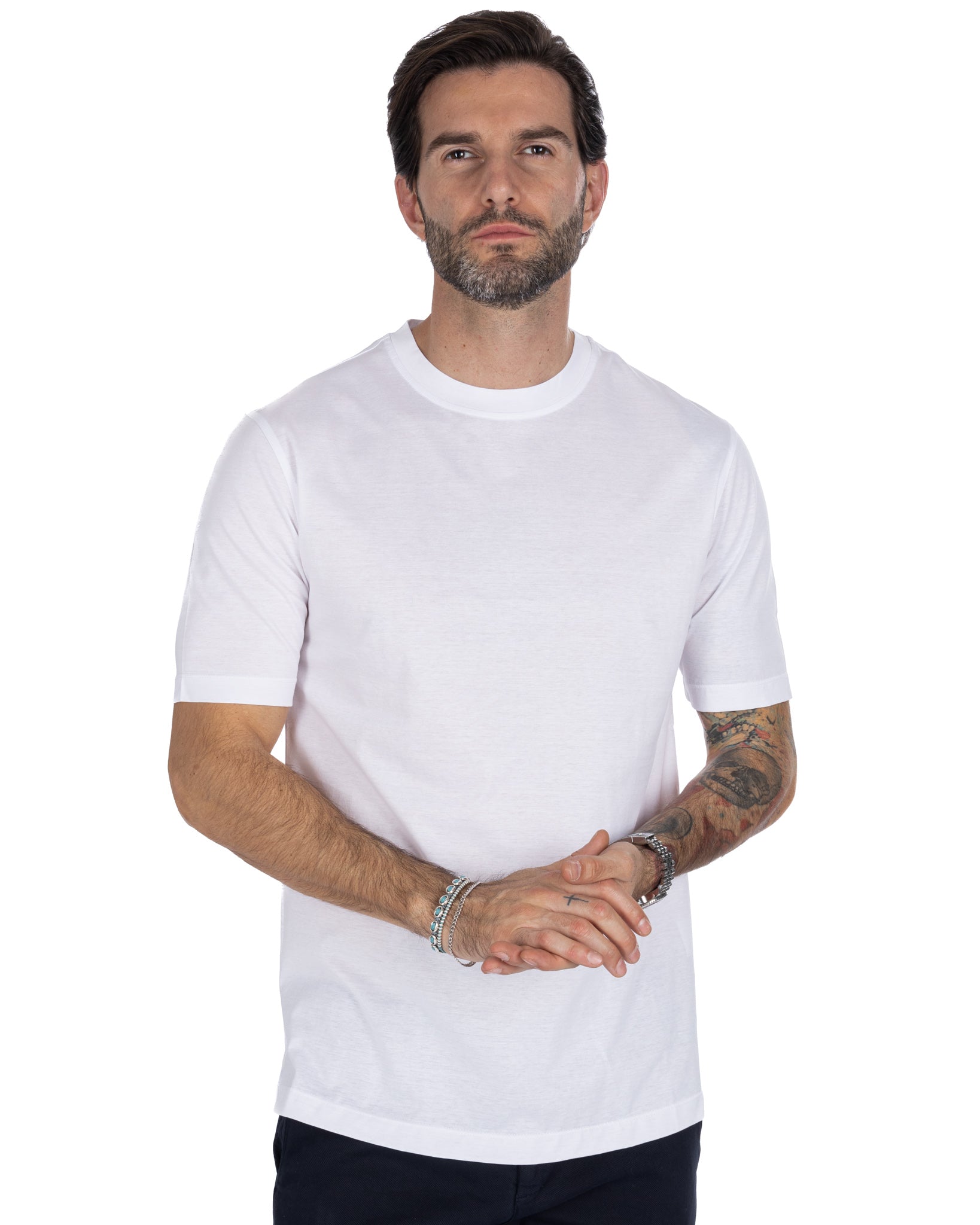 Stirling - White Scottish Thread T-Shirt