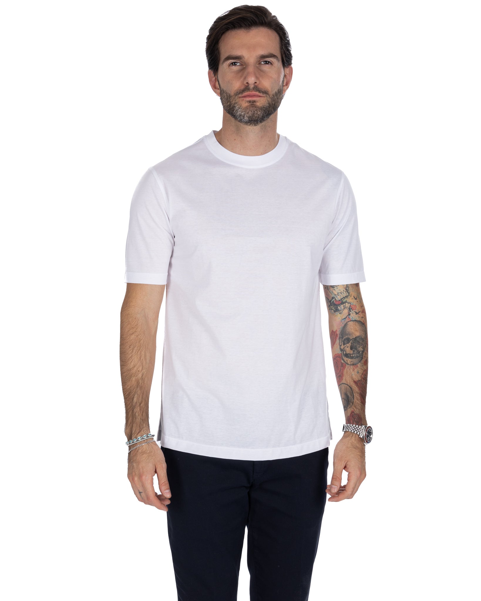 Stirling - White Scottish Thread T-Shirt