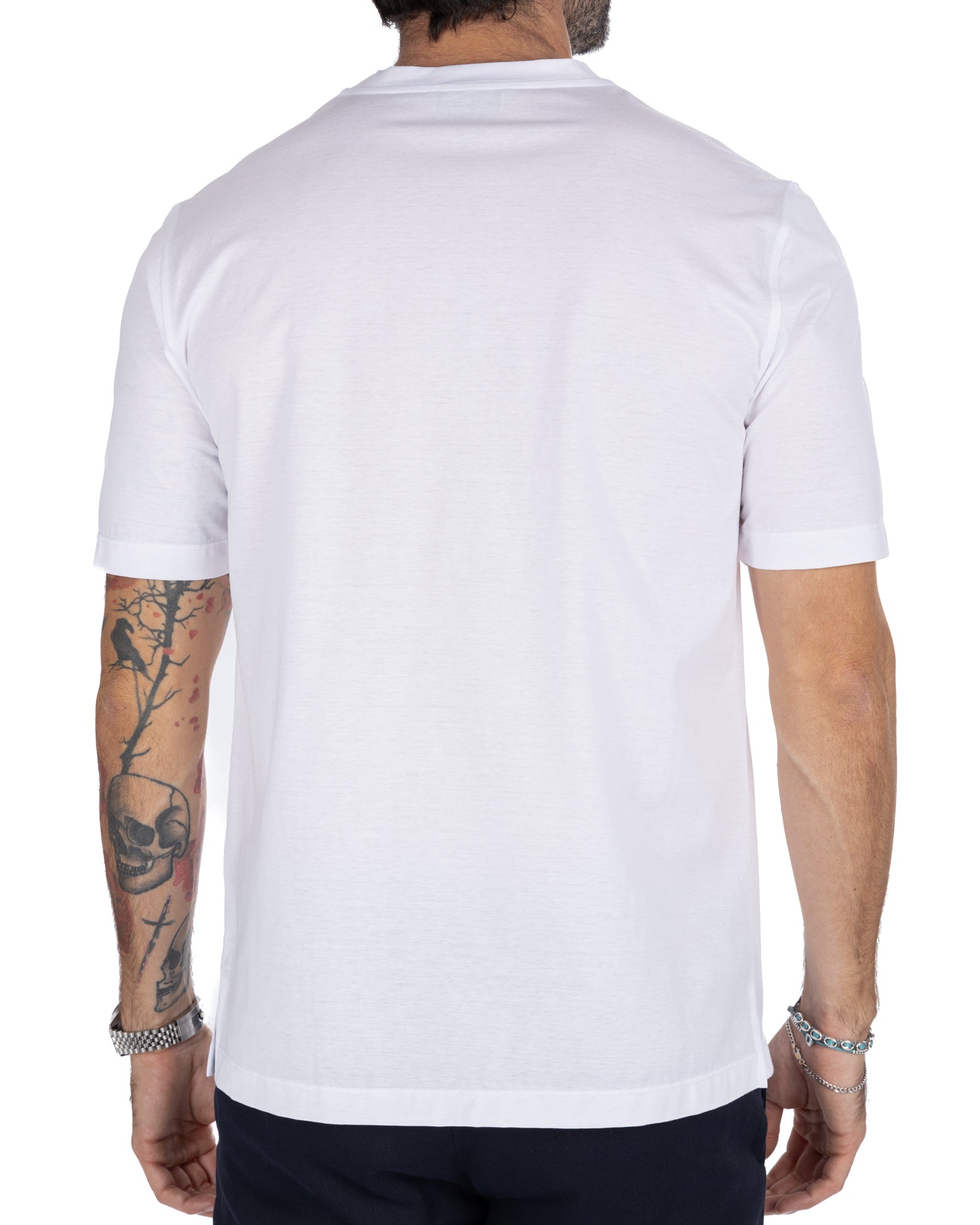 Stirling - White Scottish Thread T-Shirt