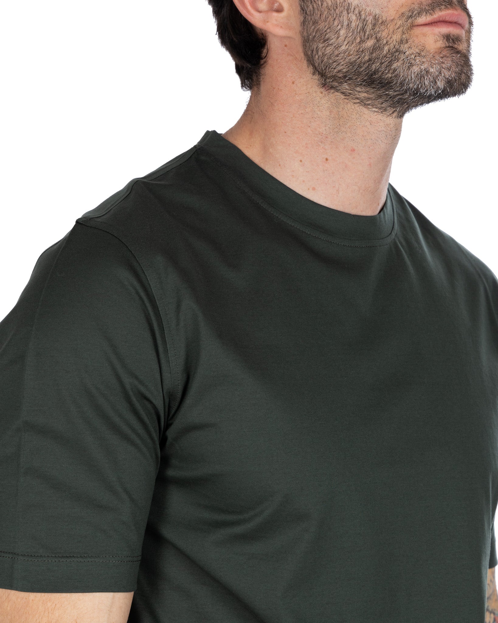 Stirling - t-shirt militare in filo di scozia