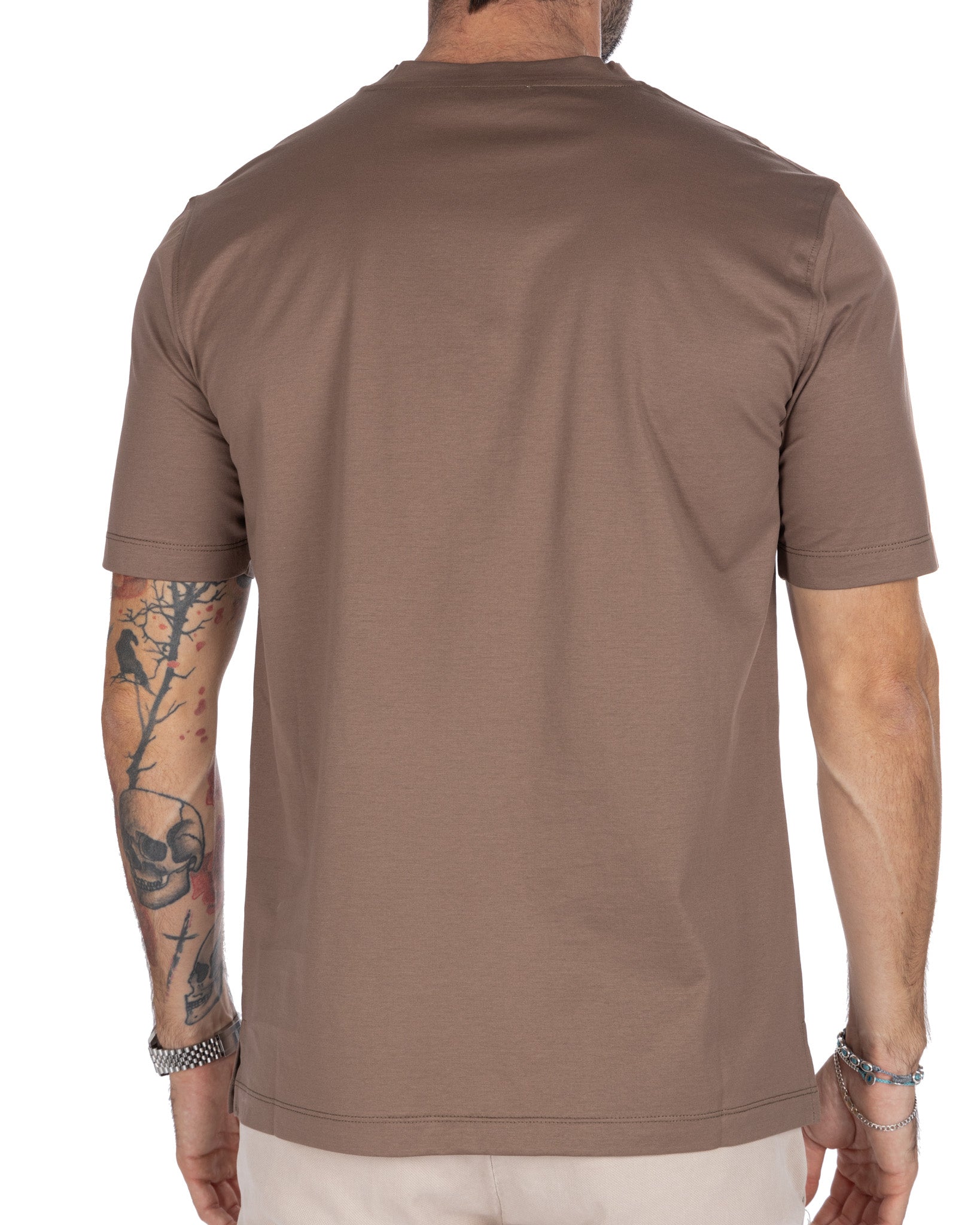 Stirling - t-shirt fango in filo di scozia