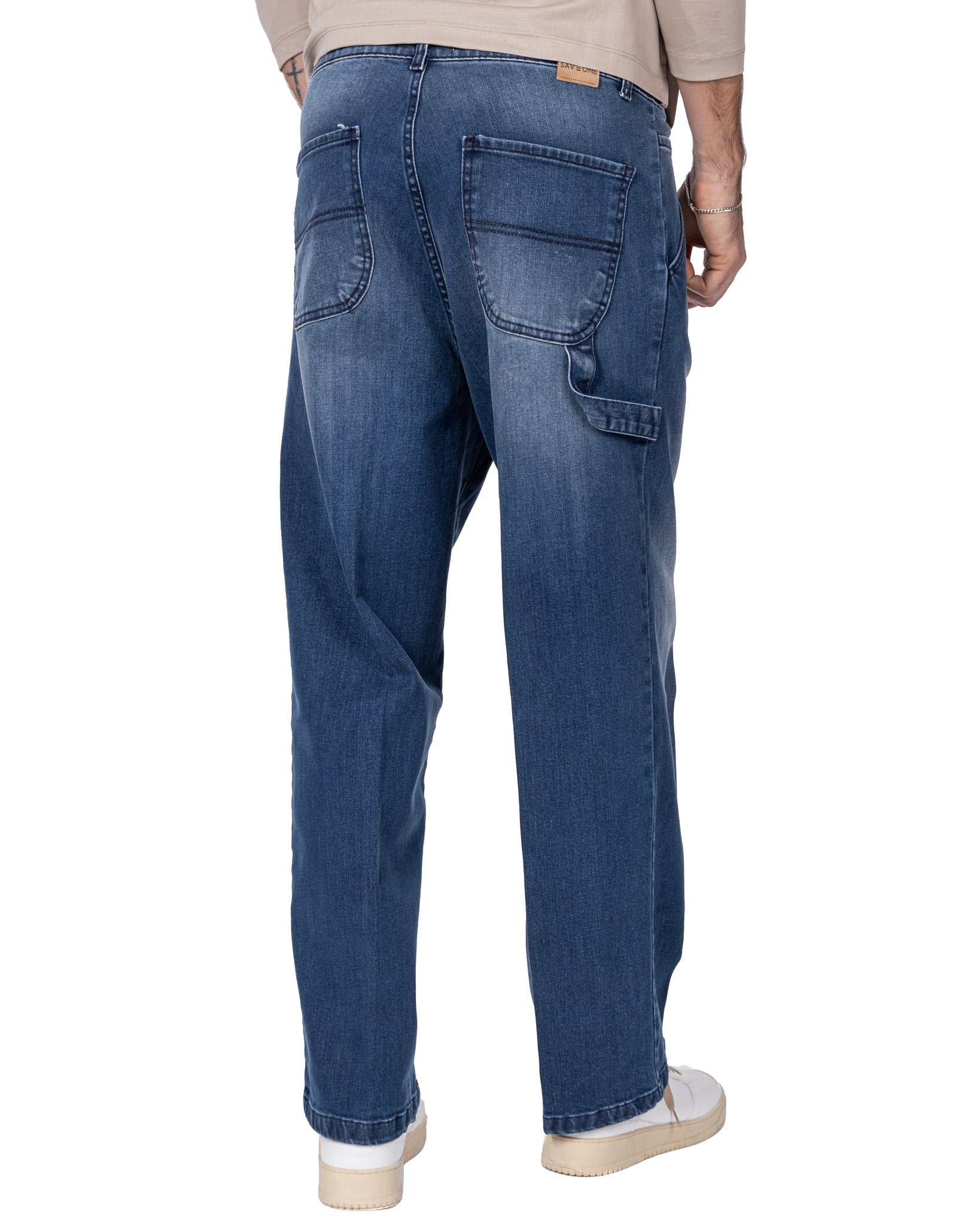 Koen - jeans baggy lavaggio medio