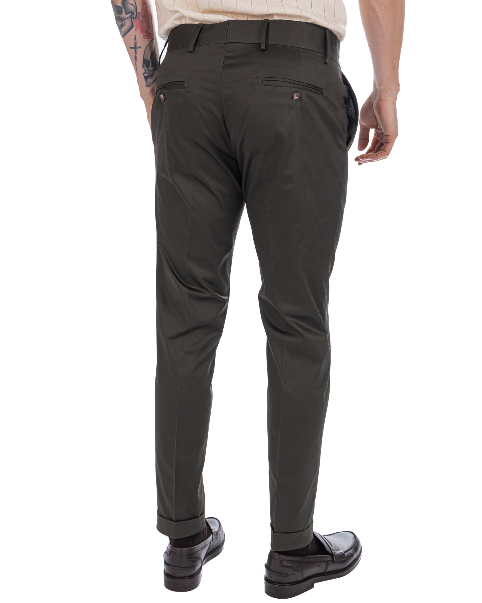 Marcel - pantalone in cotone militare