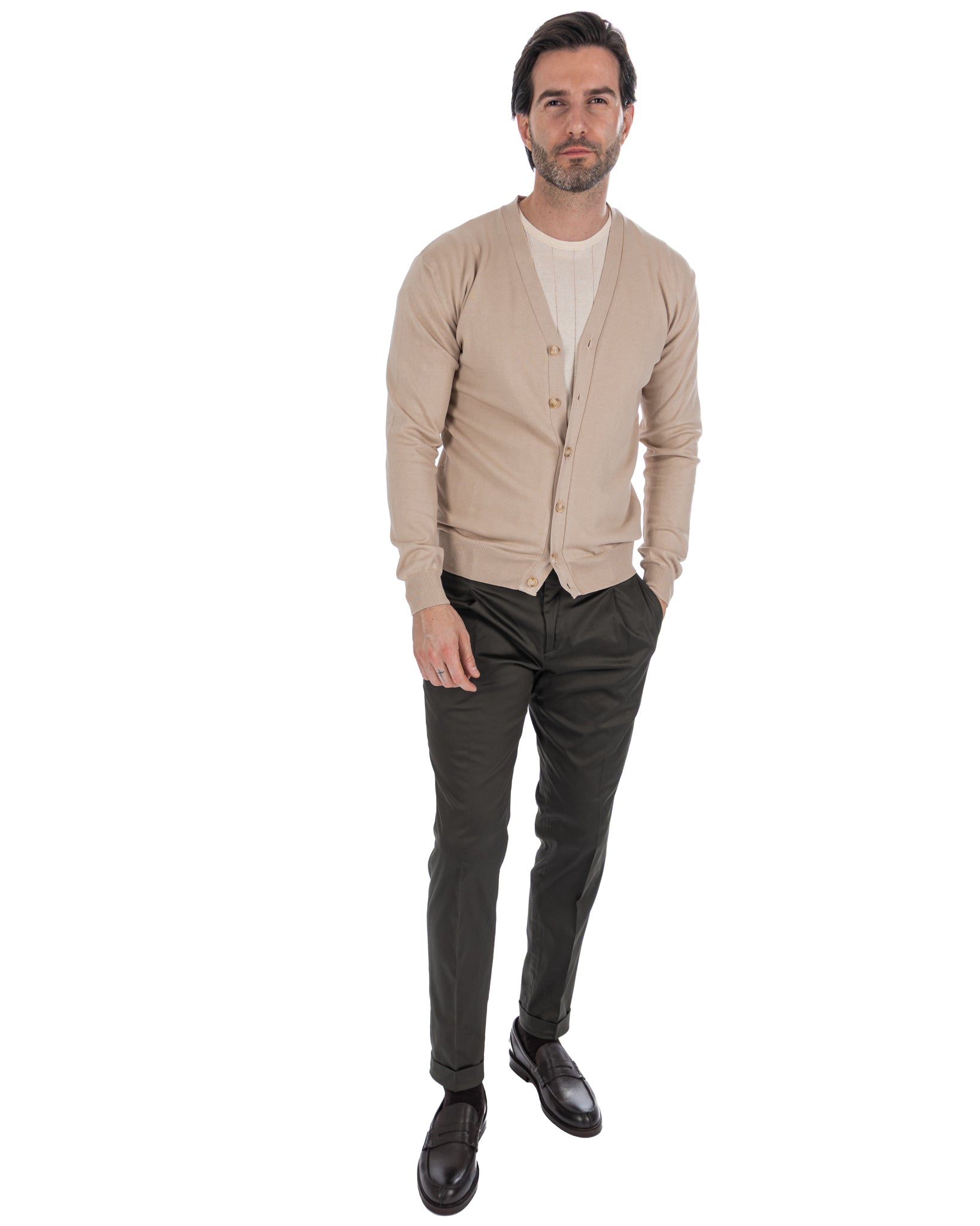 Marcel - pantalone in cotone militare