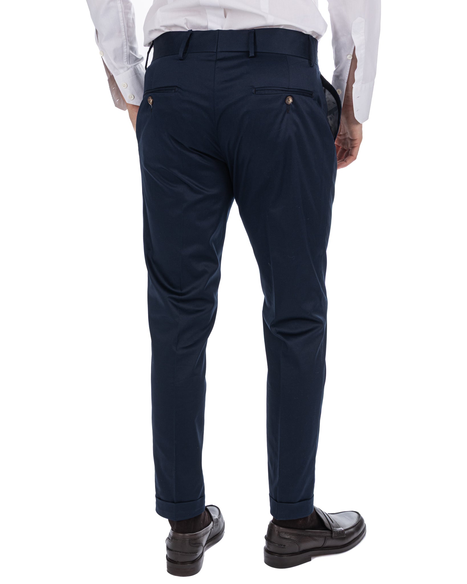 Marcel - pantalone in cotone blu