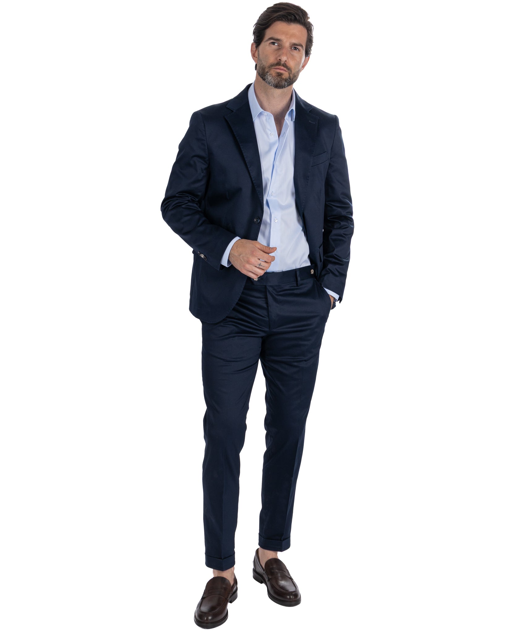 Kyle - giacca in cotone blu