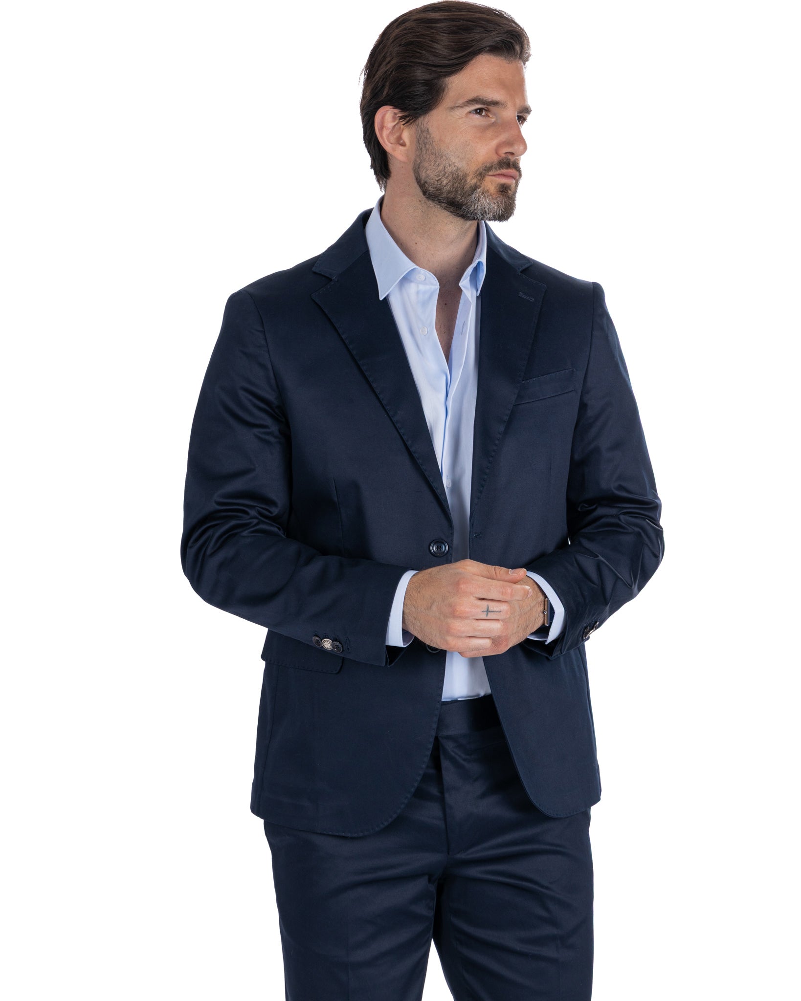 Kyle - giacca in cotone blu