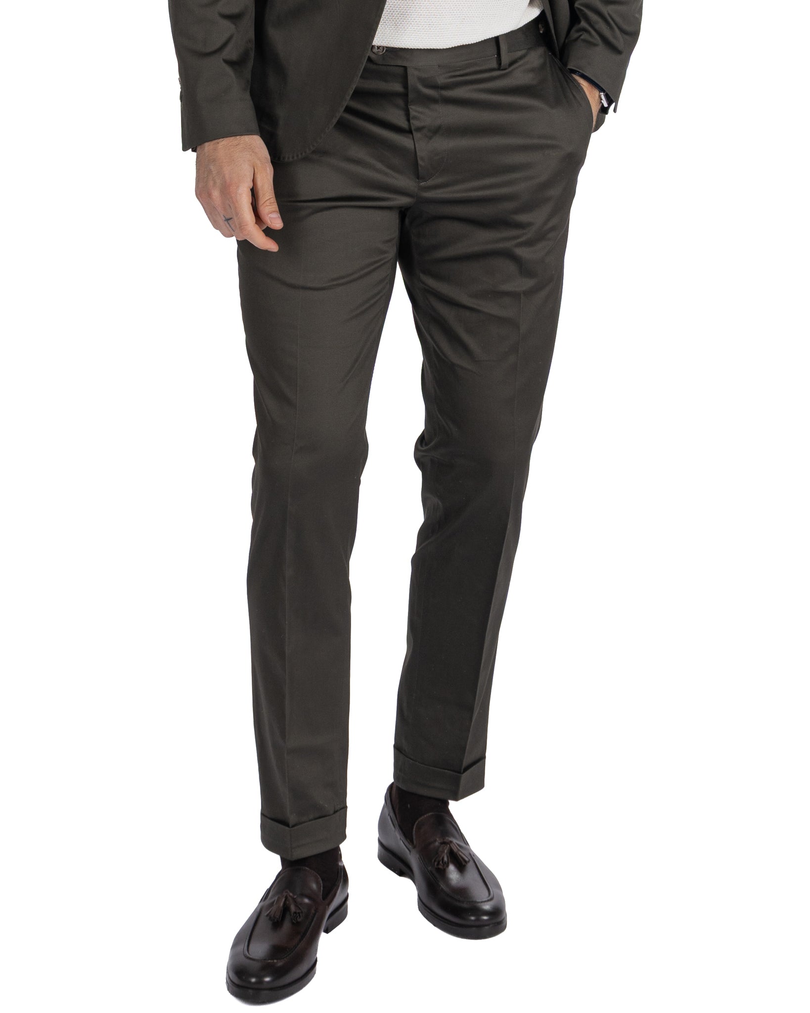 Laurence - pantalone in cotone militare